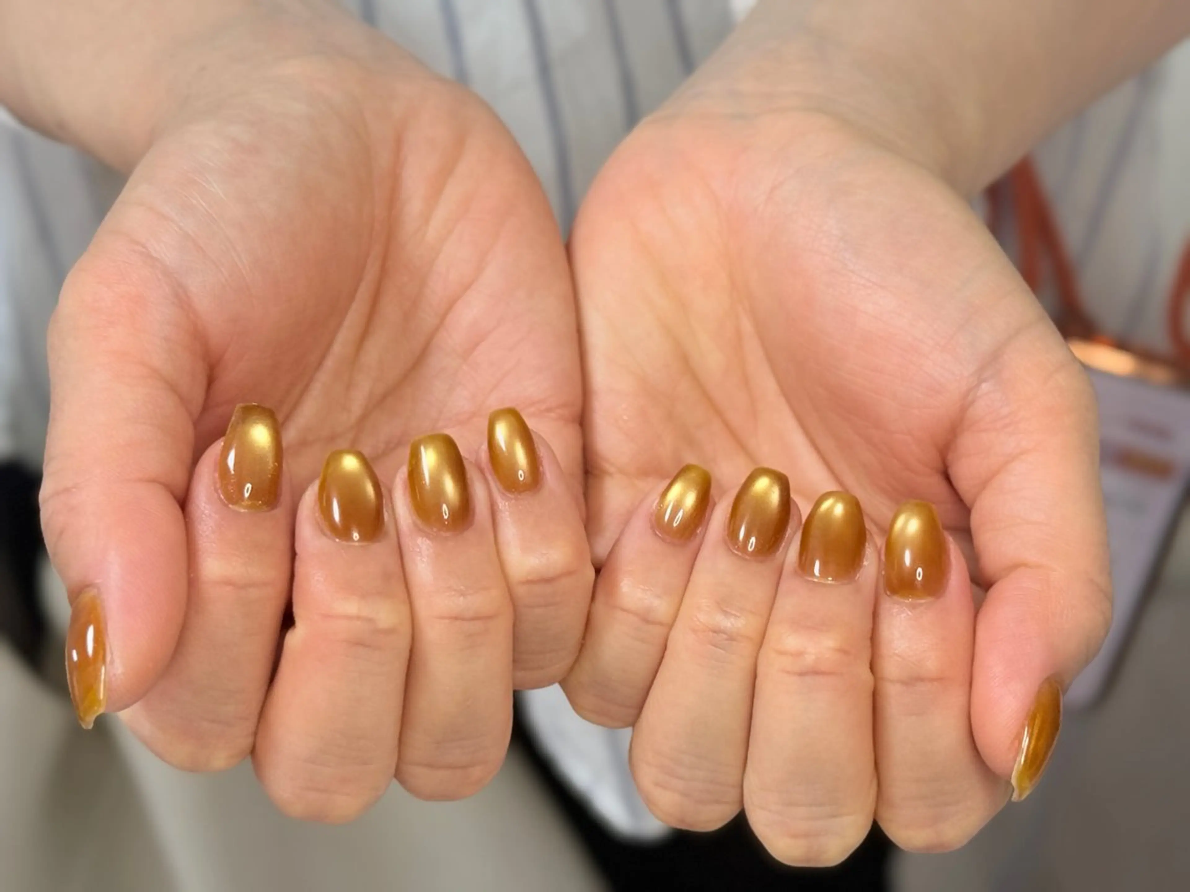 ネイル アートネイル オーロラネイル チークネイル フレンチネイル ガラスフレンチ ハンドネイル 🎀YooLi Nail salonのネイルデザイン