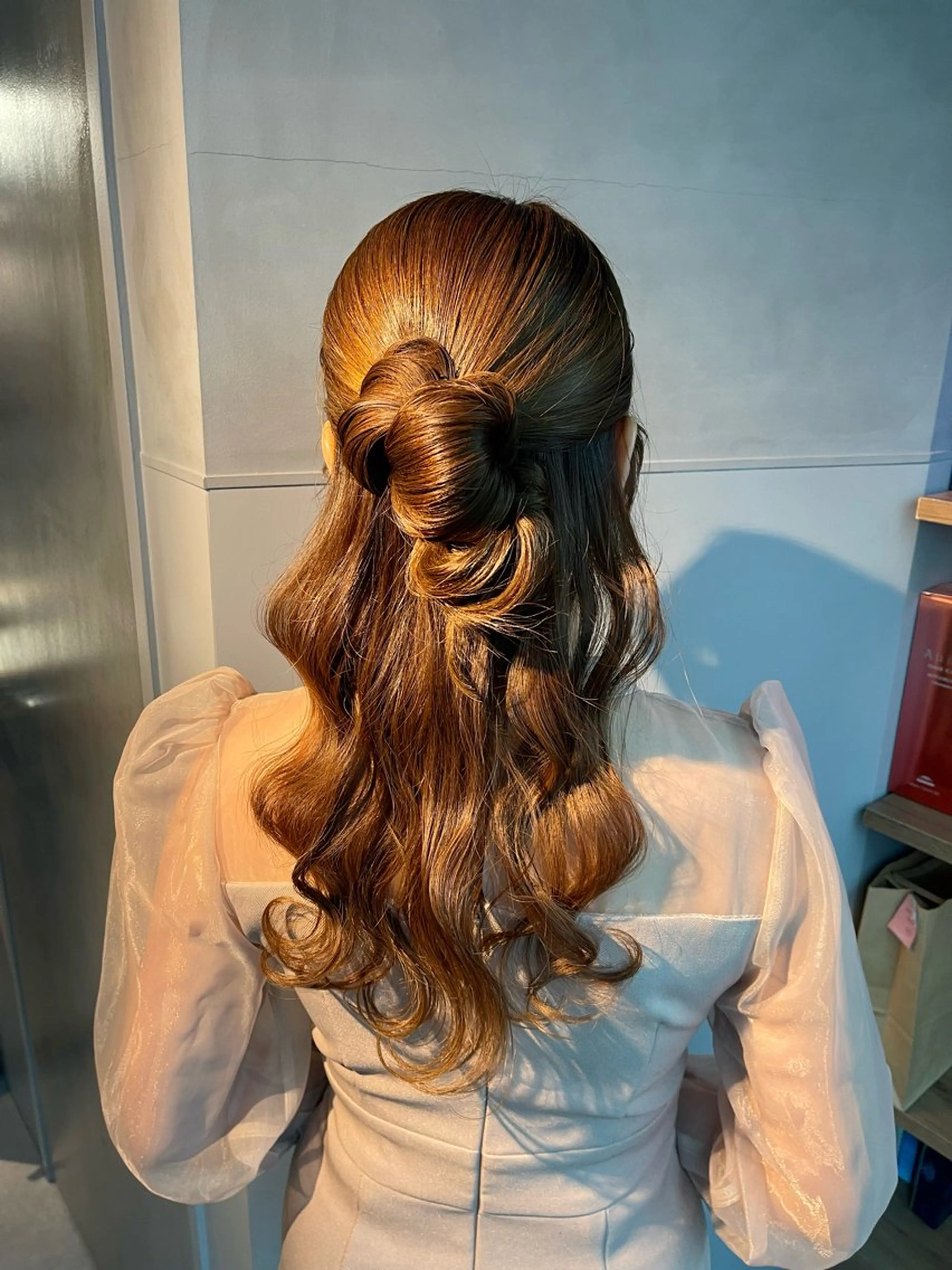 ヘアアレンジ ポニーテール 結婚式・ブライダル 卒業式のヘアスタイル ヘアセット charm《銀座》 ヘアセット/縮毛矯正のヘアスタイル