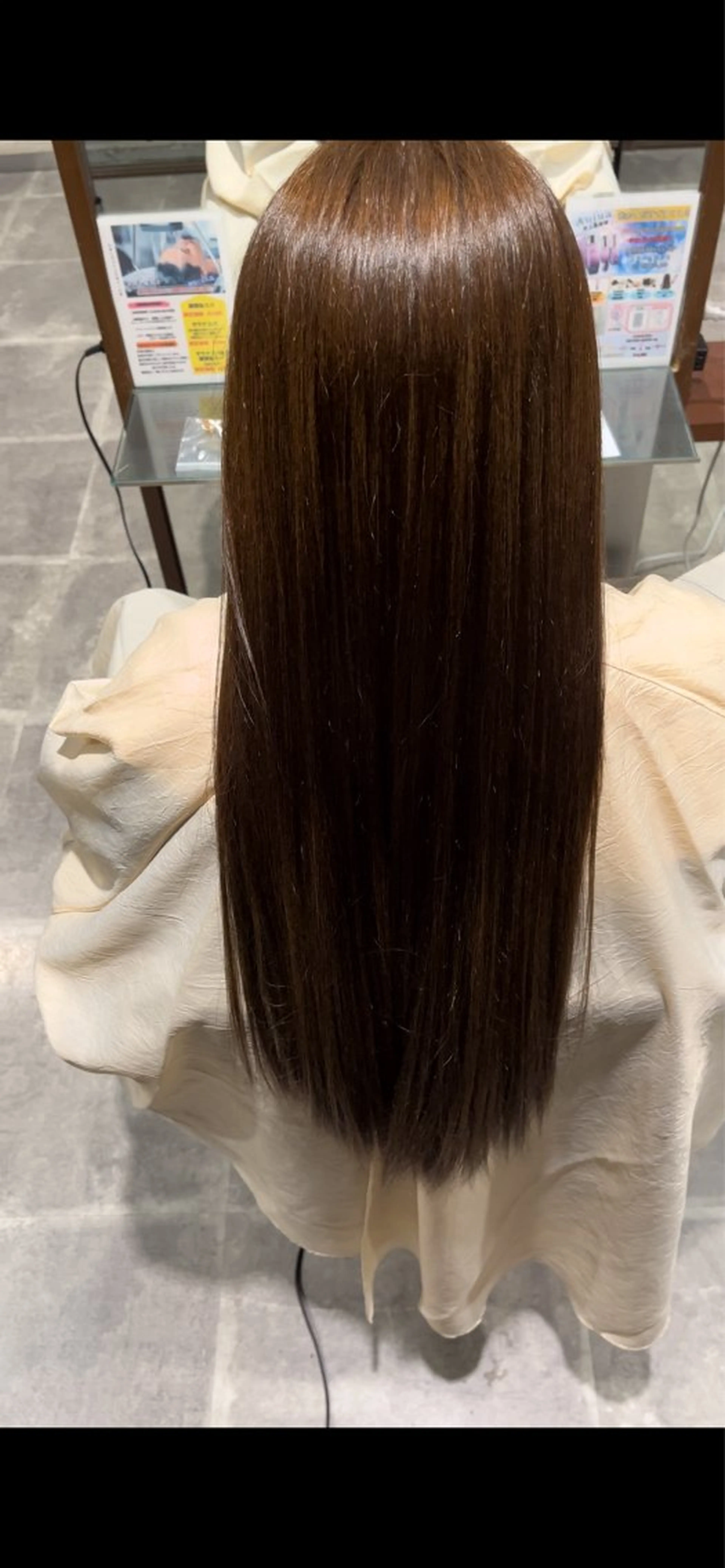 ロング 縮毛矯正 髪質改善 田中大貴のヘアスタイル