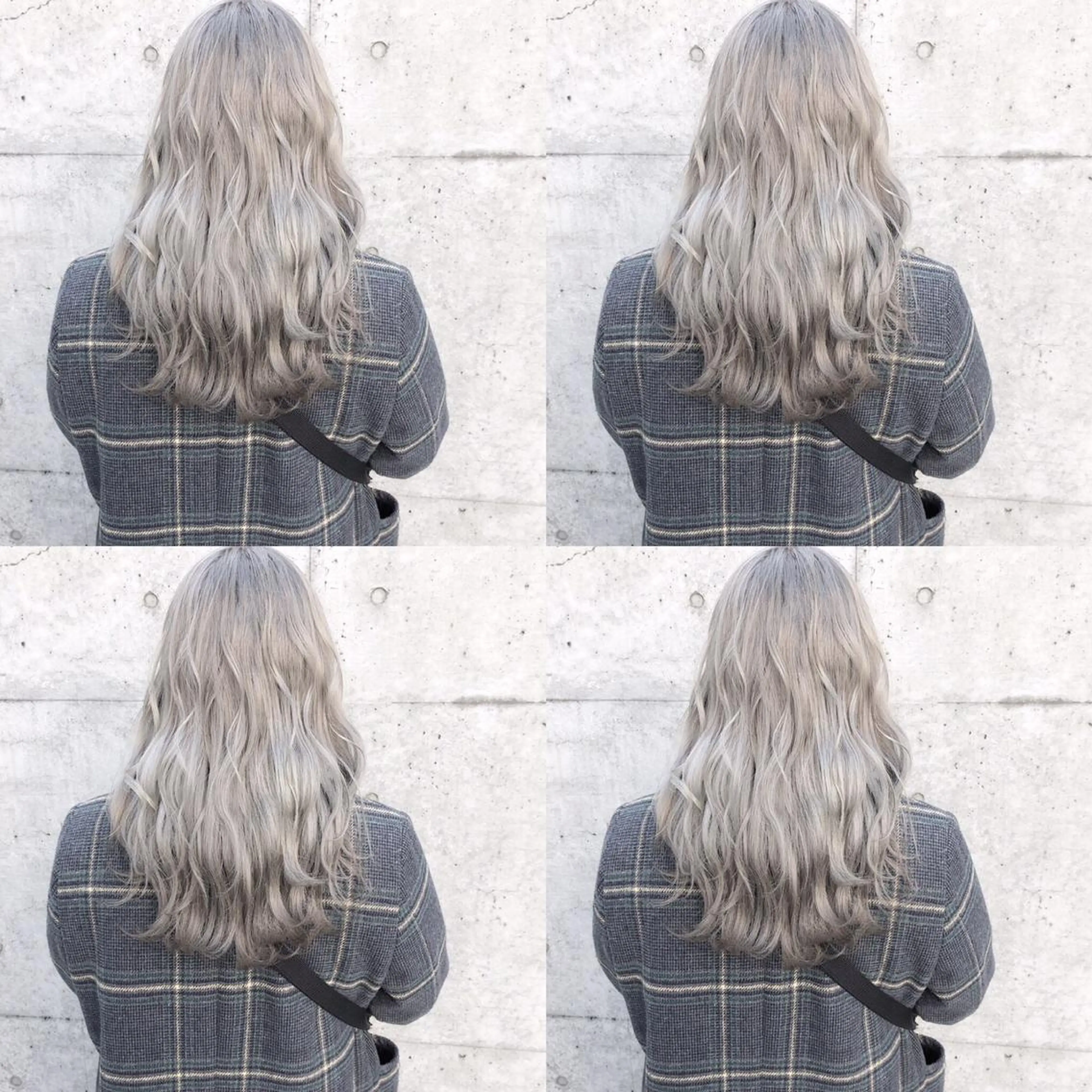 セミロング カラー 韓国レイヤーカット/ 儚げカラーチナツのヘアスタイル