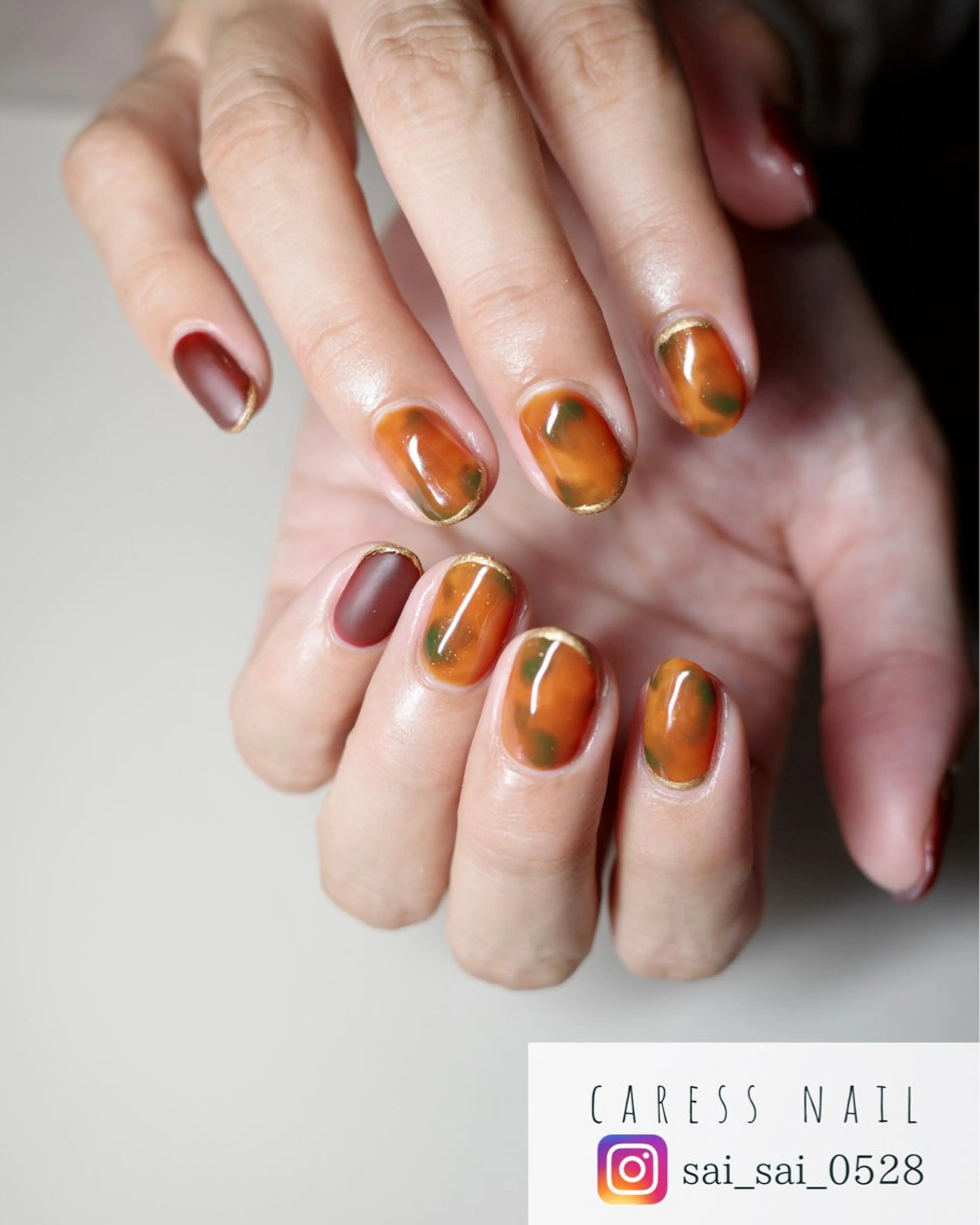 ネイル caress  nail カレスネイル　代々木上原所属・カレスネイル さいのネイルデザイン
