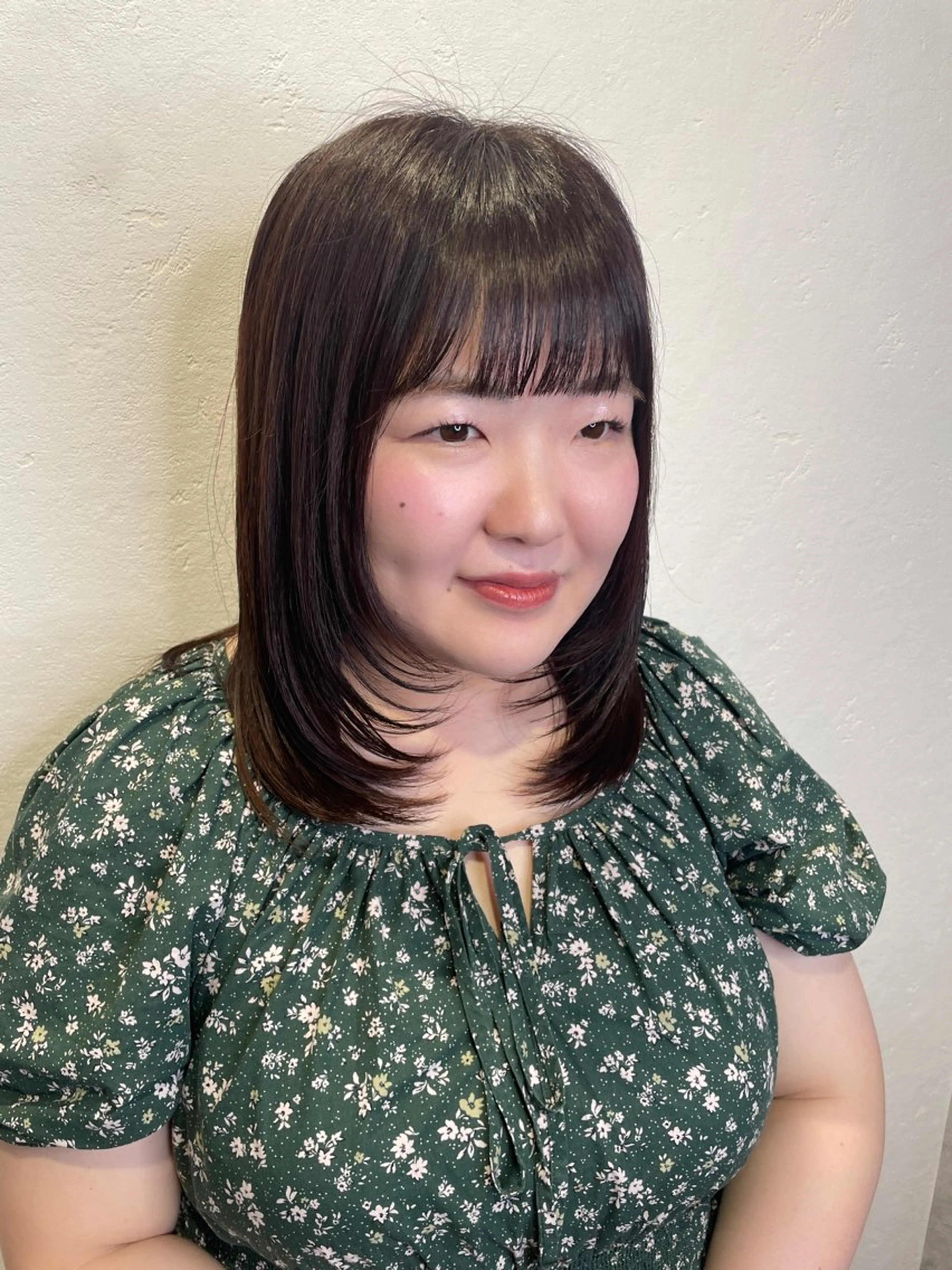 ミディアム カット eim hair rink  長津田店所属・🫧透明感カラー 🫧しほのヘアスタイル