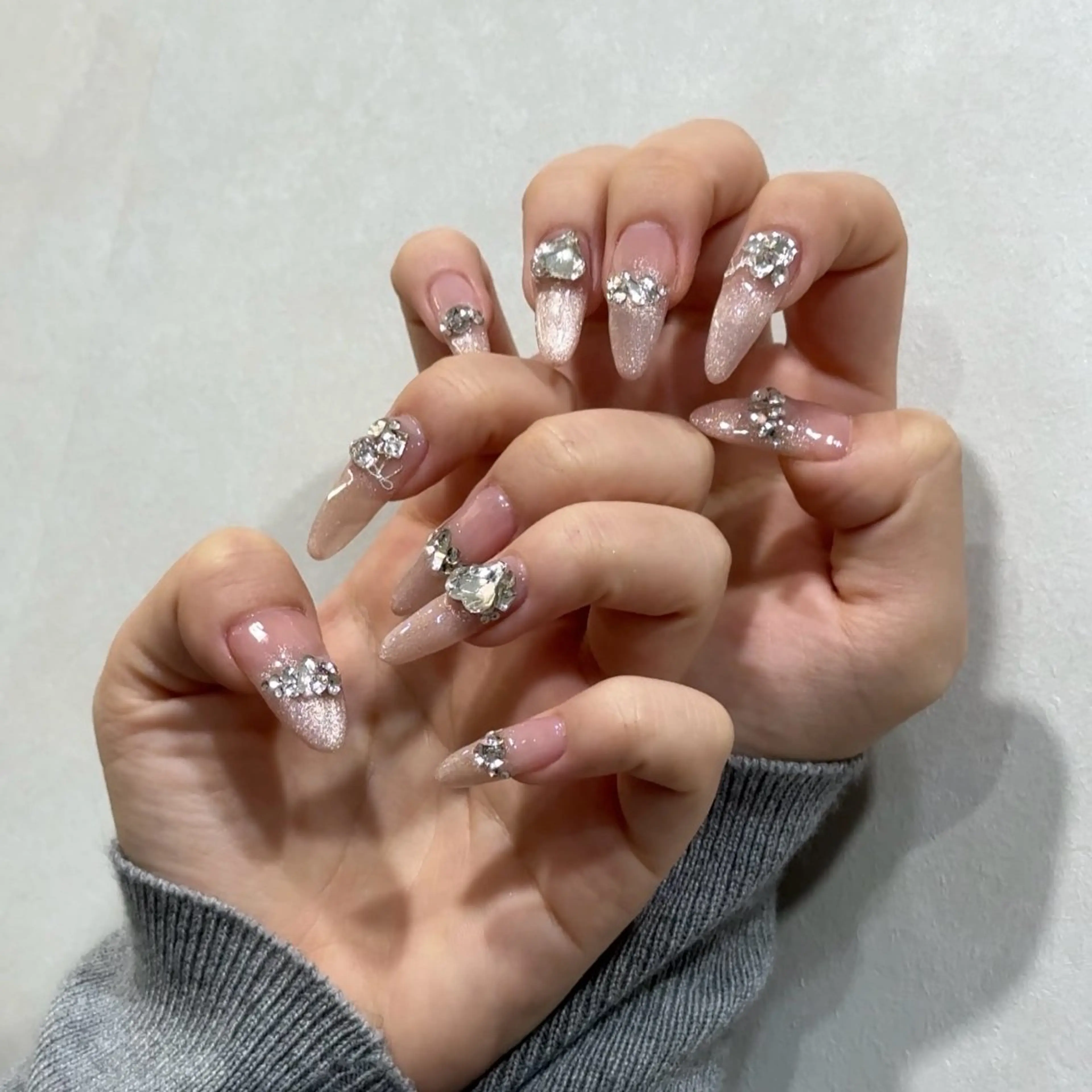 ネイル ハンドネイル 韓国ネイル/ワンホン ネイル🎀表参道3分のネイルデザイン