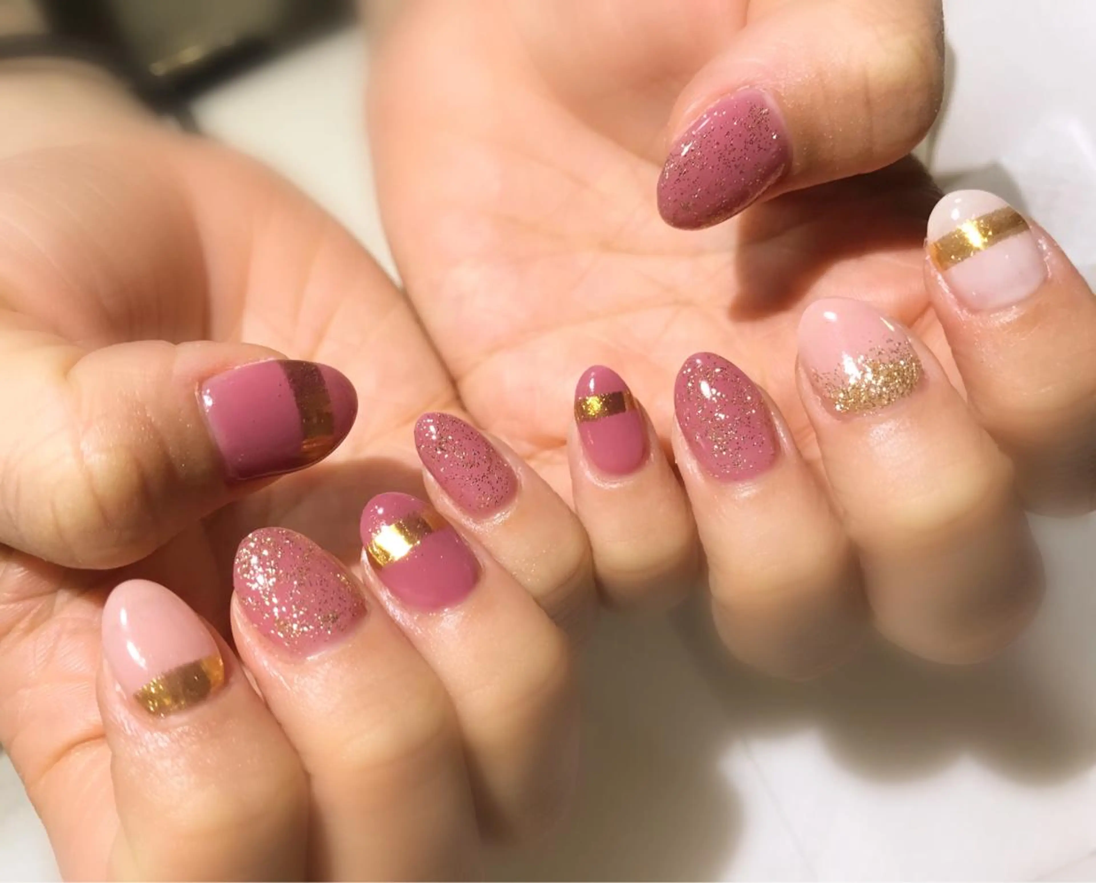 ネイル フットネイル ミラーネイル シンプルネイル 春ネイル 夏ネイル nail fufla ♡yamane♡のネイルデザイン