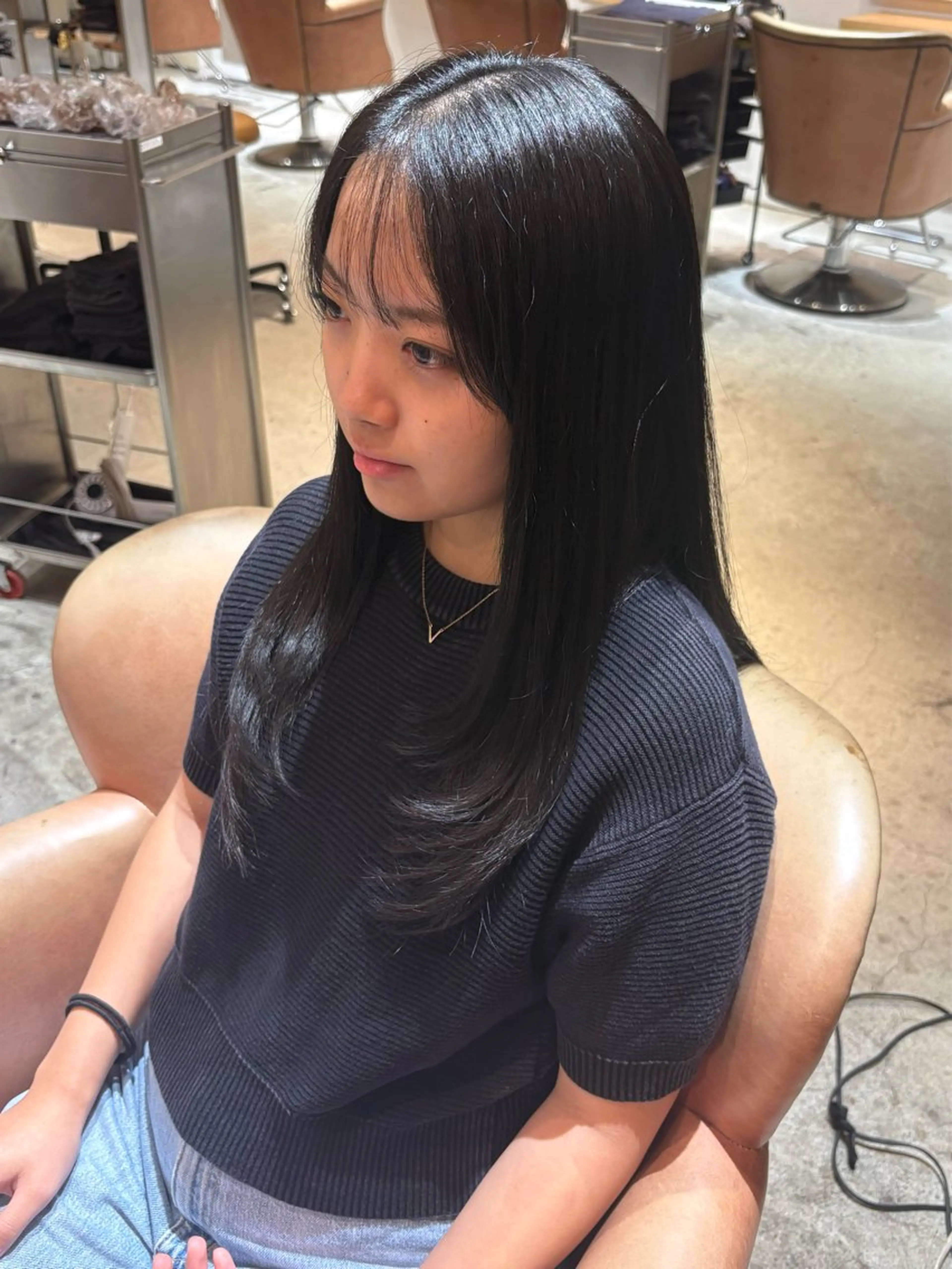 ロング 渡辺 リリのヘアスタイル