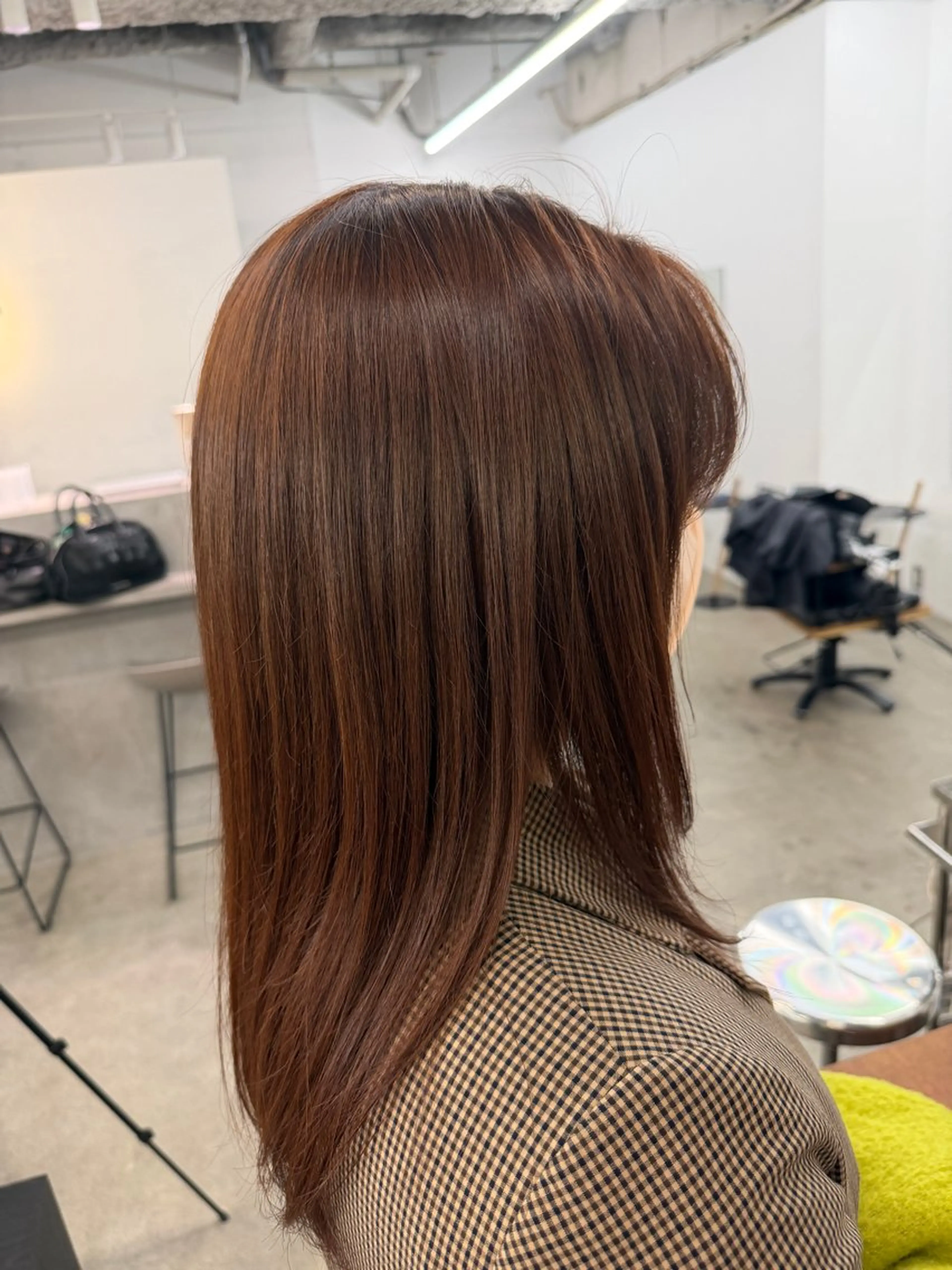 カラー ブラウンカラー オレンジ オレンジブラウン ヘアカラー ダブルカラー 大募集中❣️ あいりのヘアスタイル