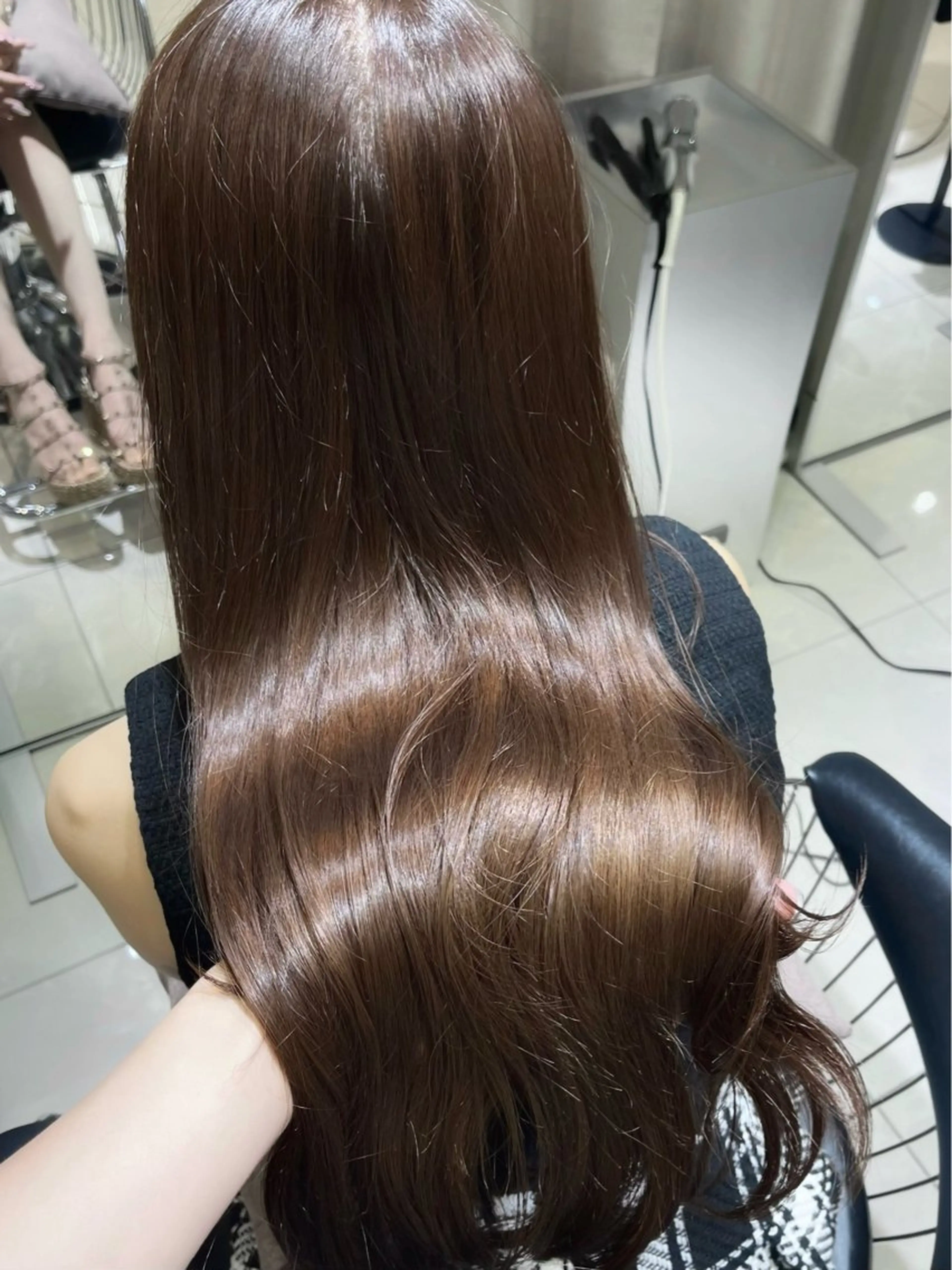ロング ヘアカラー トリートメント 韓国ヘア×艶髪🎀 池袋/Rina🩶のヘアスタイル