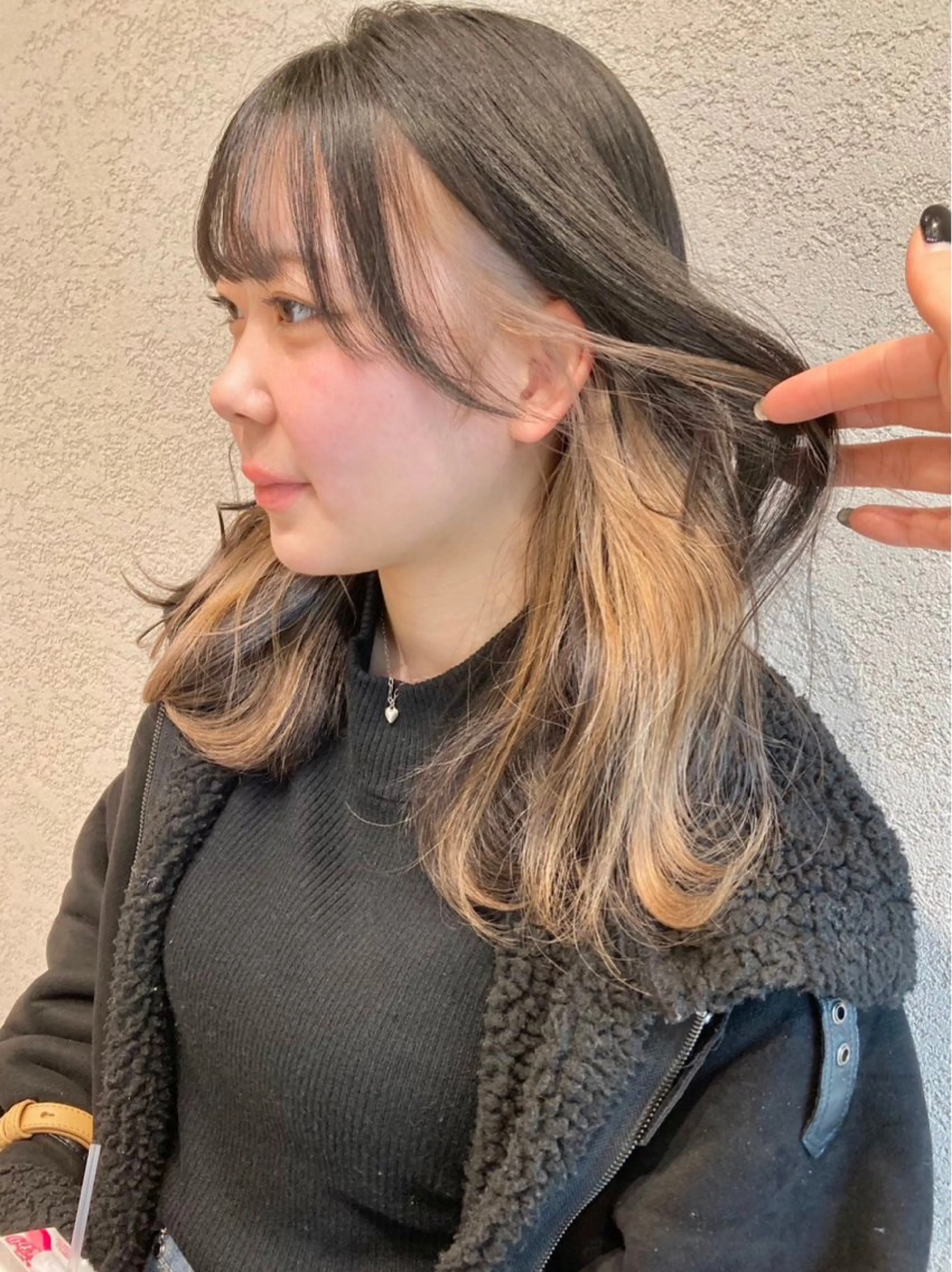 【✨インナー、フェイスフレーミング、デザインカラー✨】4月限定価格！デザインカラー＋3stepトリートメント🦖の写真