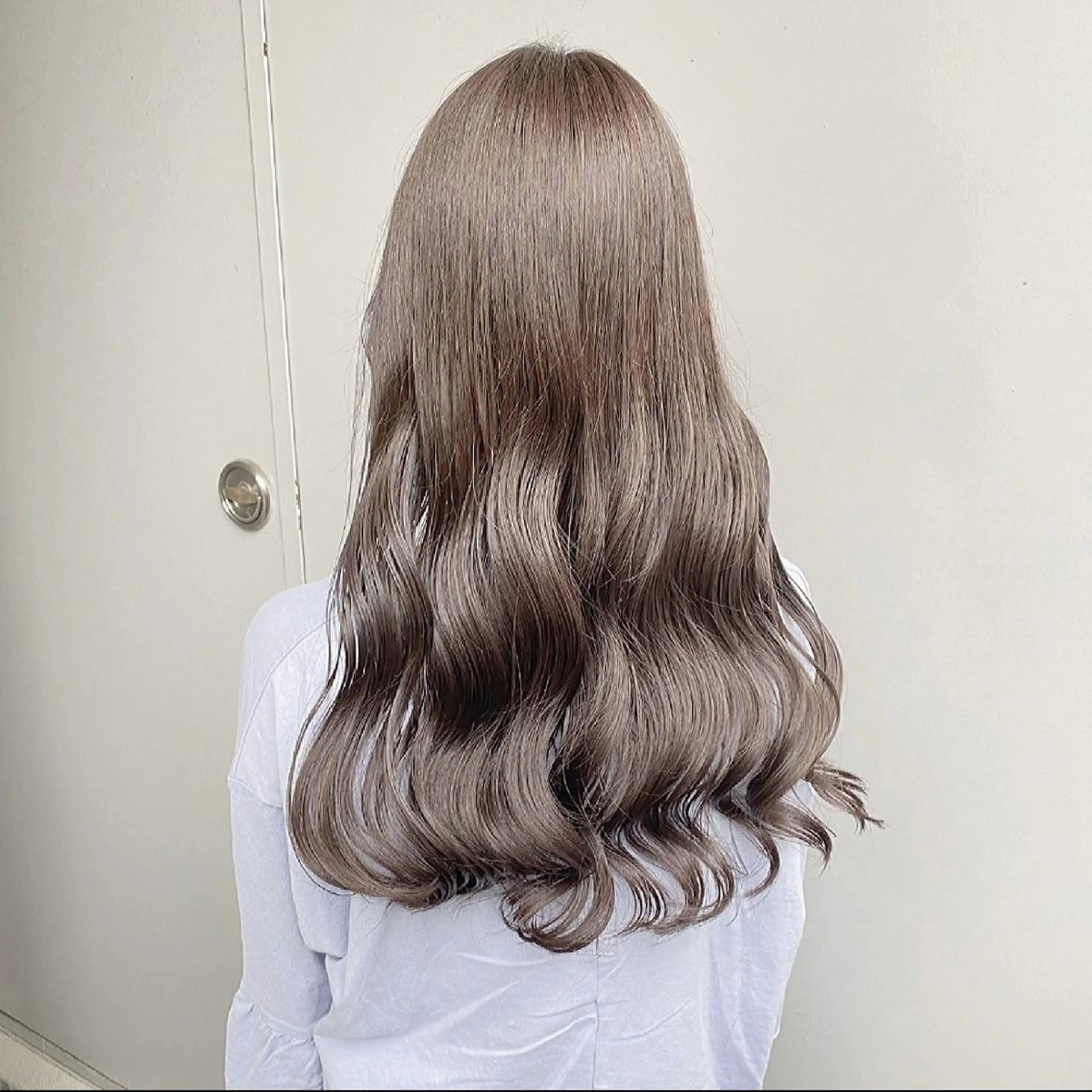 🧸柔らか透明感✖️艶髪🧸ブリーチなしダブルカラー➕髪質改善トリートメント☕️の写真