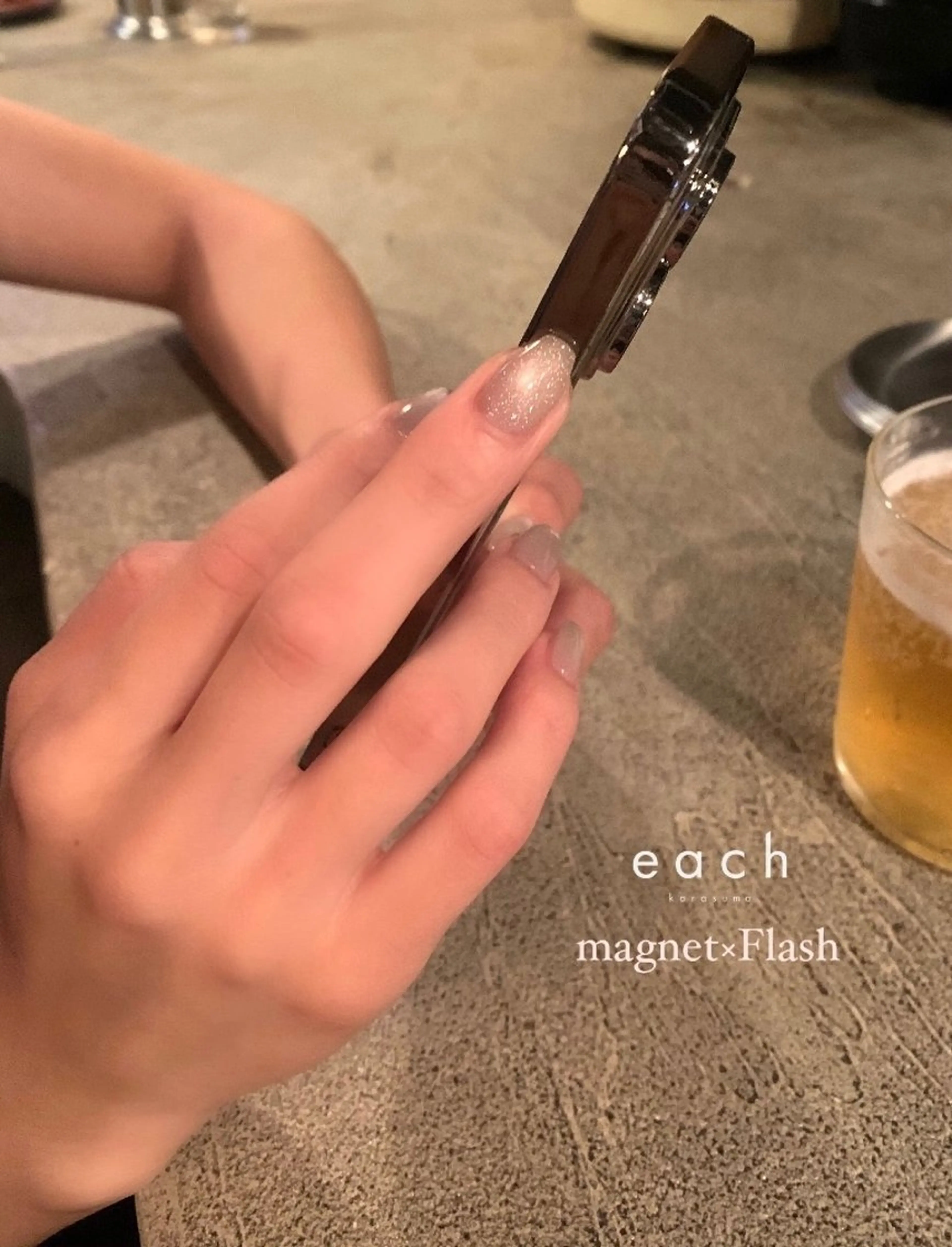 ネイル マグネットネイル each Hibikiのネイルデザイン