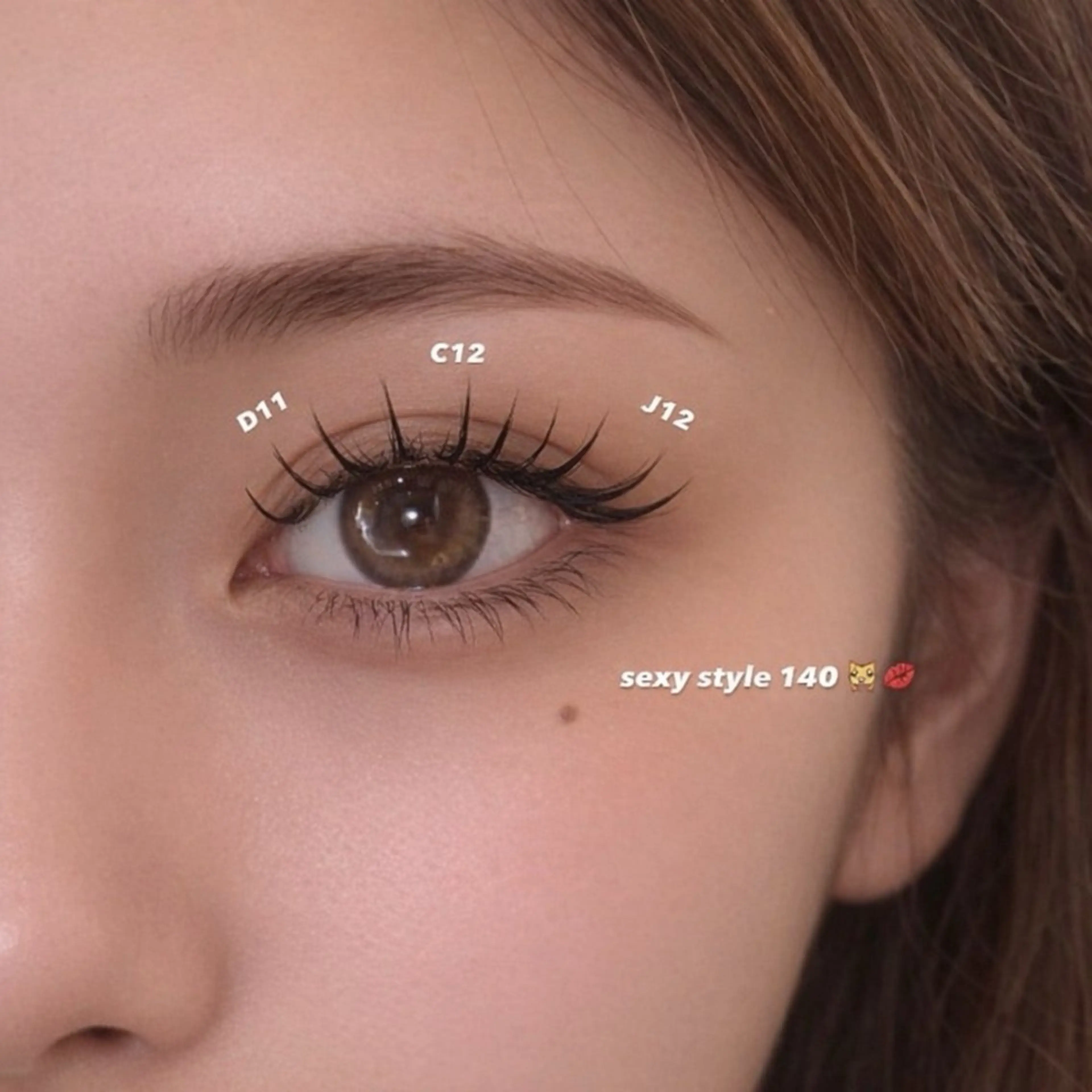 マツエク・マツパ マツエク 森川 紋茄のマツエク・マツパデザイン