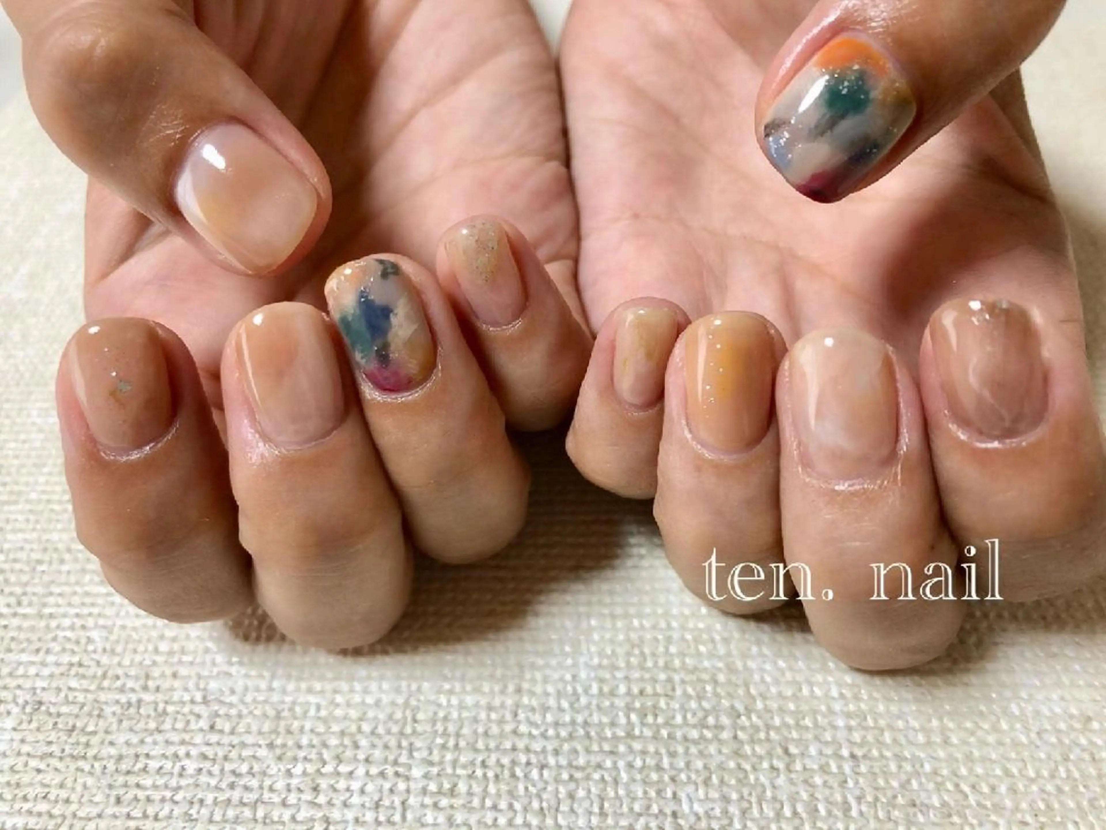 ネイル ニュアンスネイル ten.nail所属・ten. nailのネイルデザイン