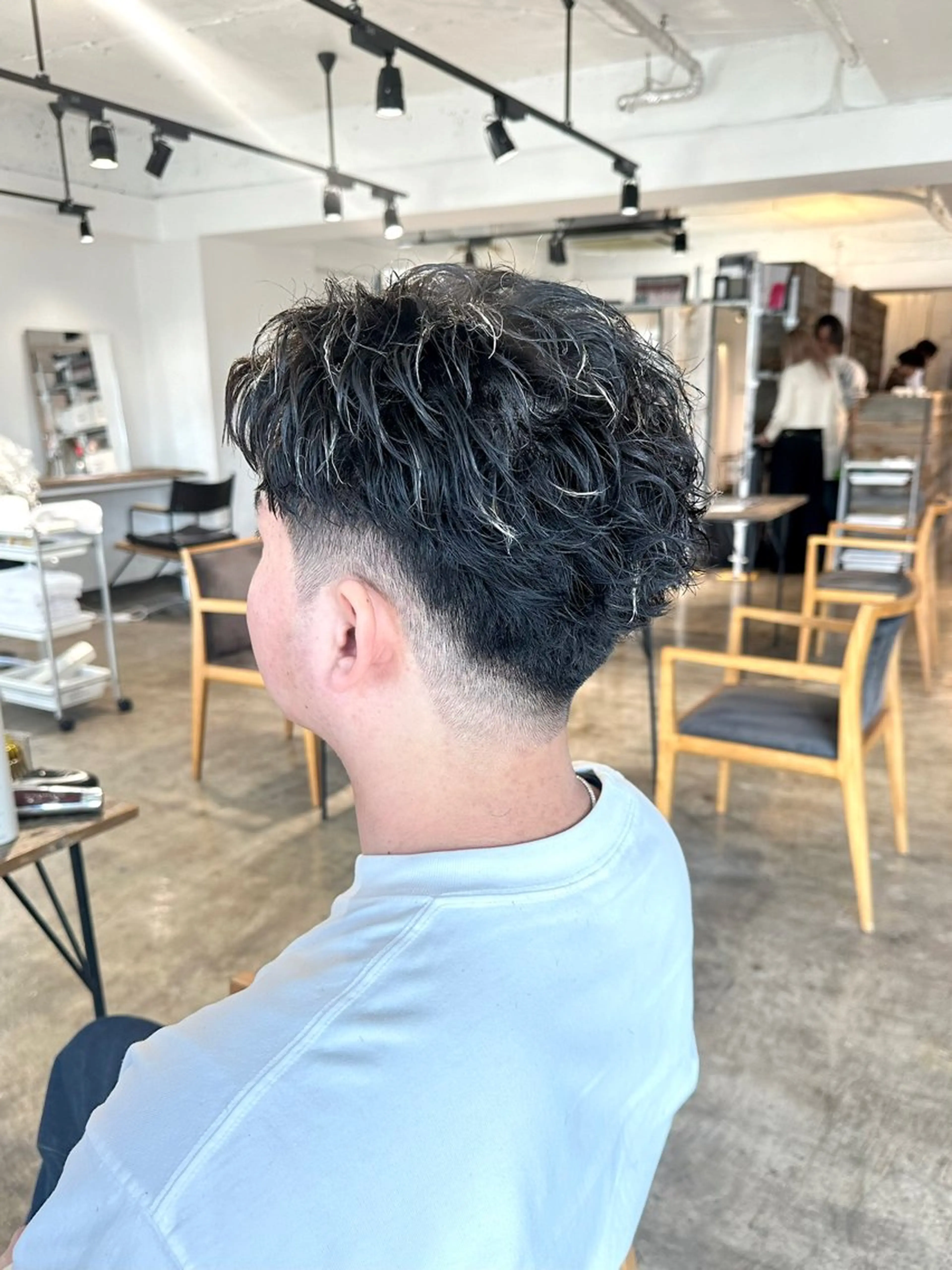 メンズ オールバック フェードカット メンズパーマ 骨格補正施術/メンズ 専門美容師/YUYAのヘアスタイル