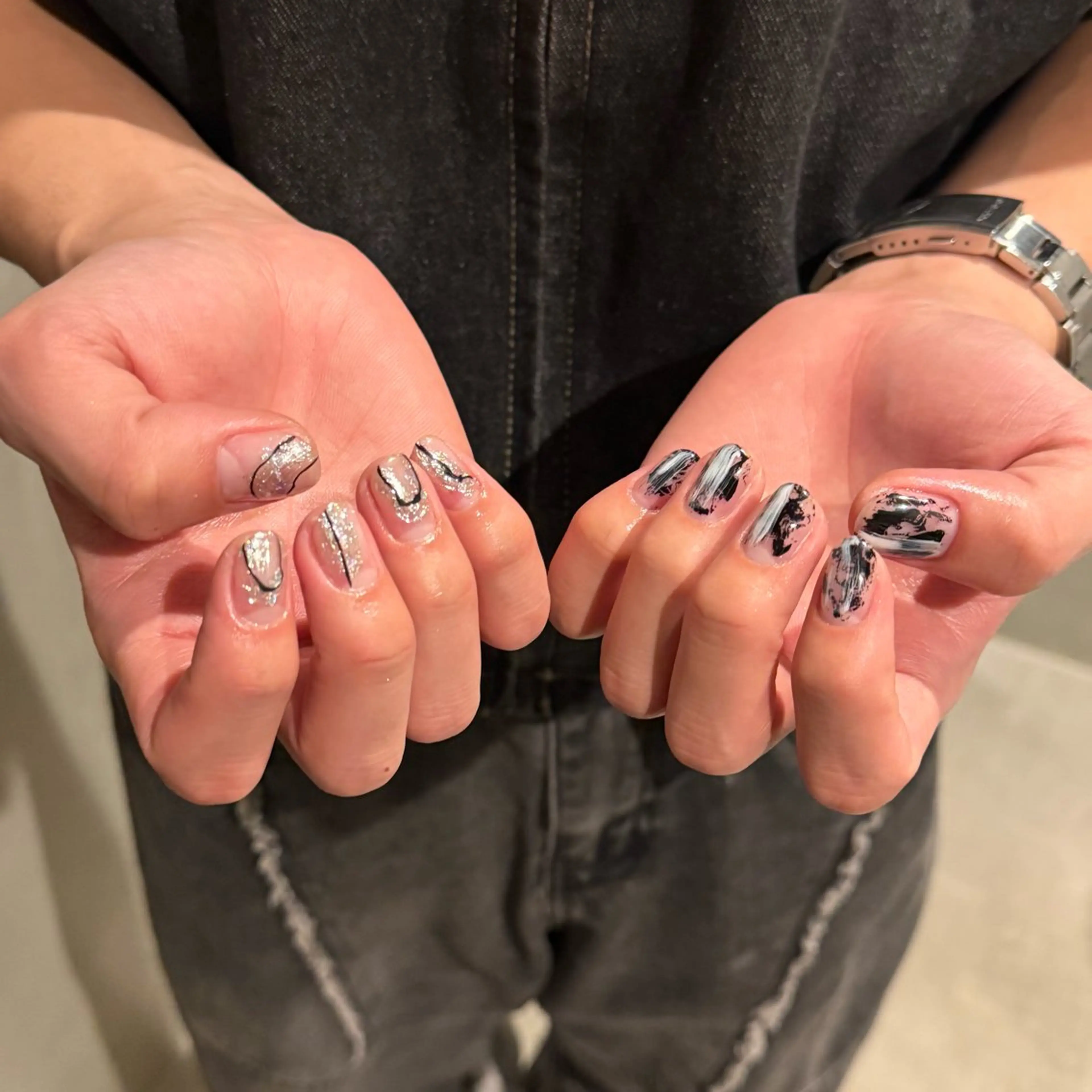 メンズ ネイル ハンドネイル 𝐫𝐚𝐢 𝐧𝐚𝐢𝐥のネイルデザイン