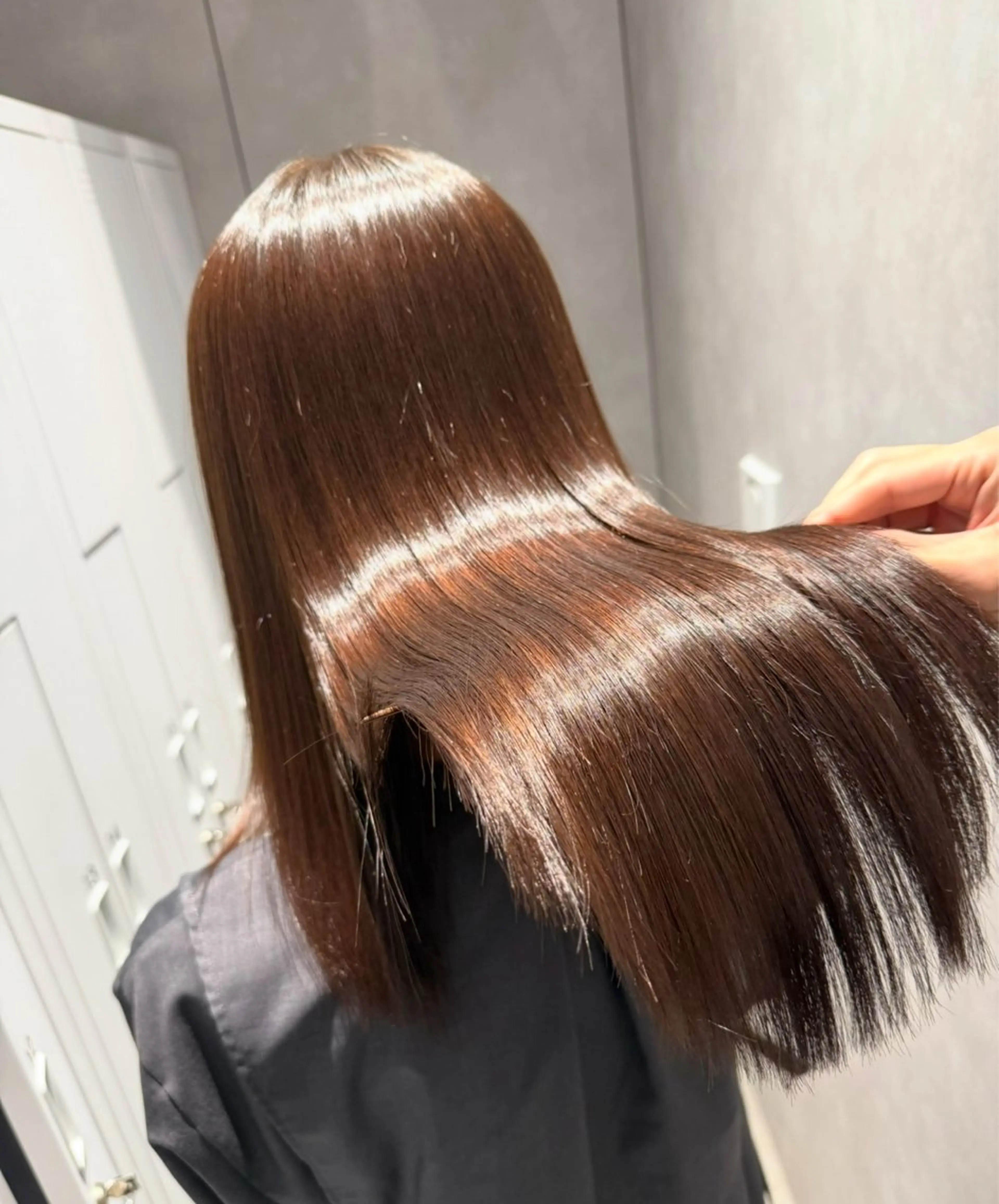 ロング カラー パーマ 縮毛矯正 カット ヘアカラー 縮毛矯正 トリートメント 縮毛矯正/髪質改善/ ブリーチ毛/木元渓太のヘアスタイル