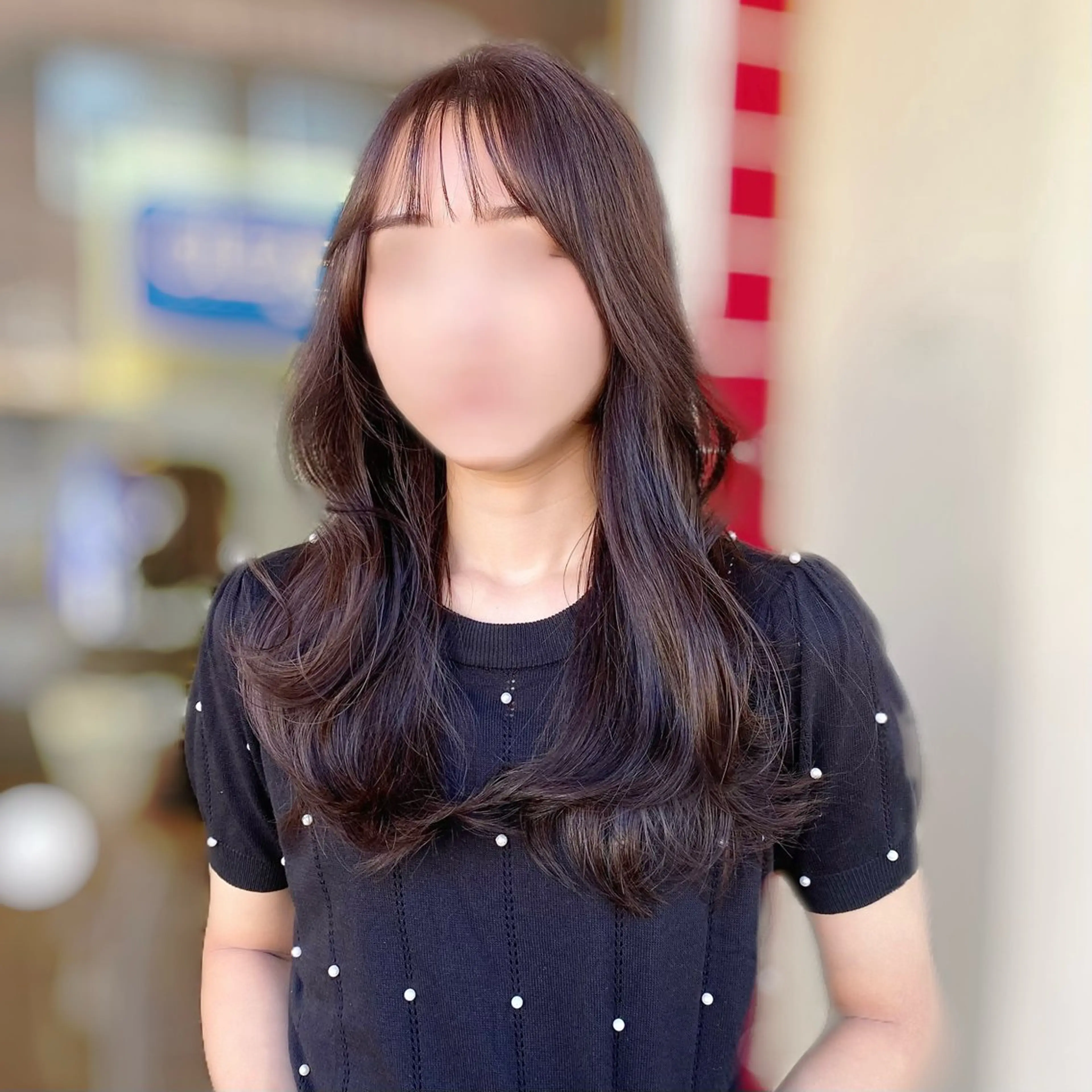 ロング カラー 🥣 hashi 🛋️のヘアスタイル