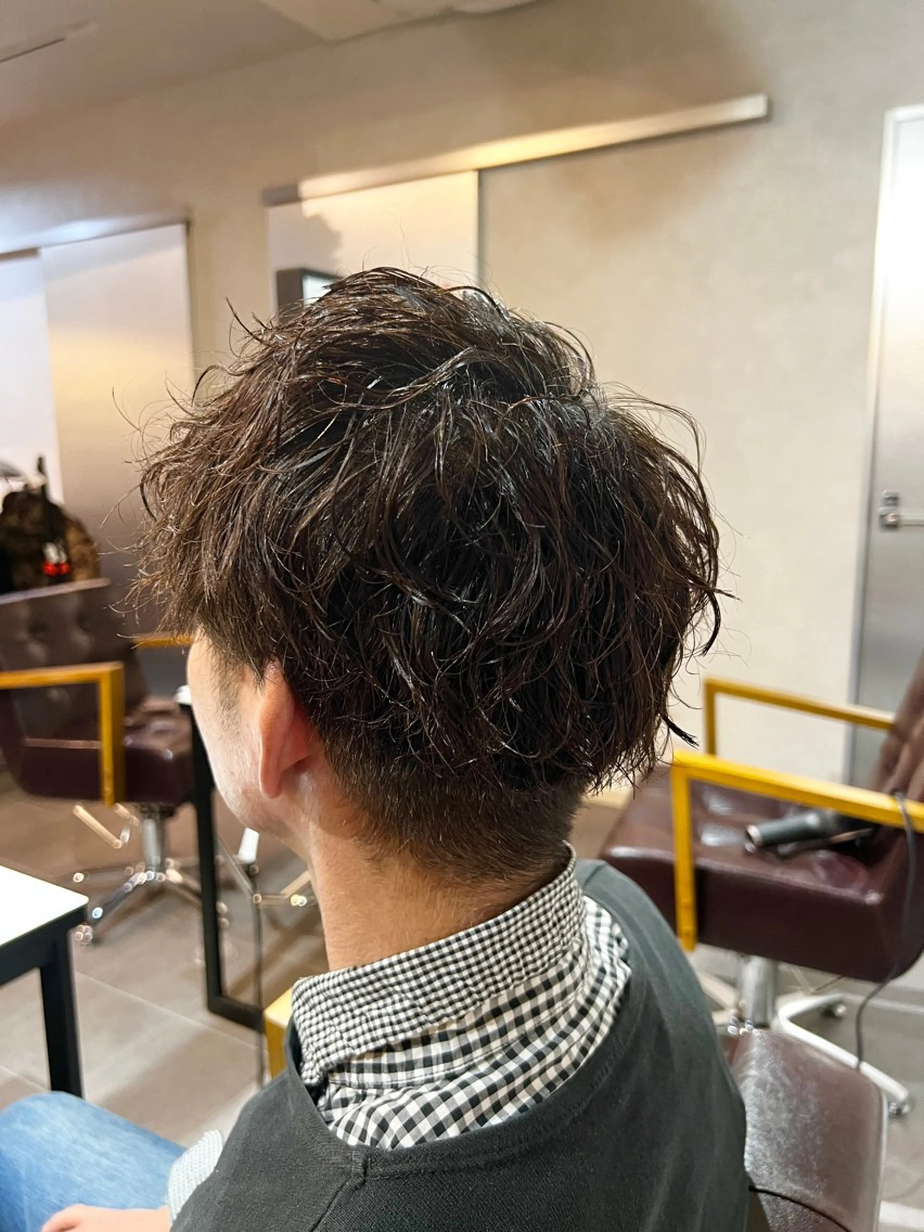 ショート パーマ メンズ メンズパーマ メンズツイストパーマ スパイラルパーマ ツイストパーマ 木村翔/大名ショート ボブ/ショートボブのヘアスタイル