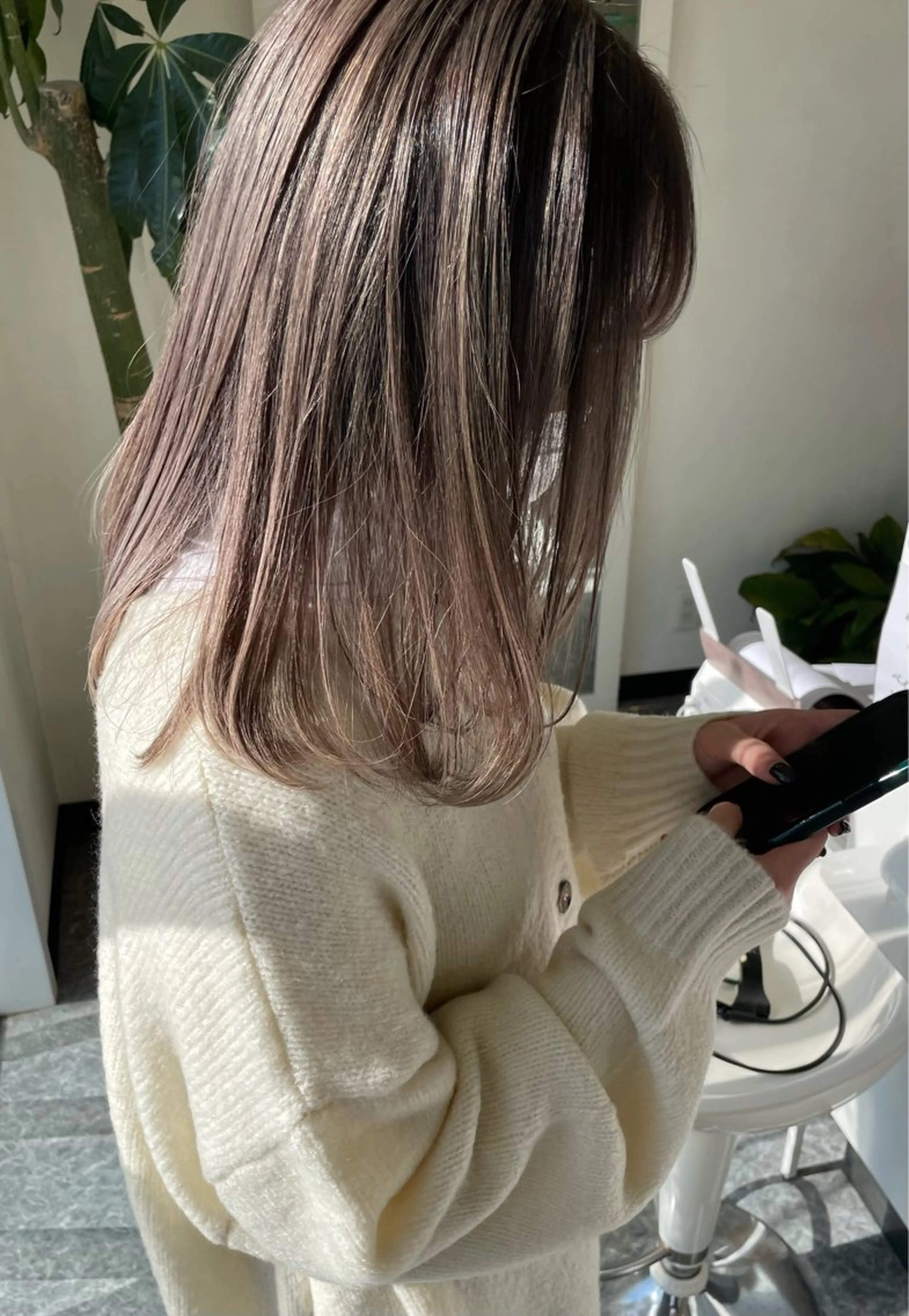 ミディアム カラー ダブルカラー 艶カラー/暖色 /縮毛/メンズヘアのヘアスタイル