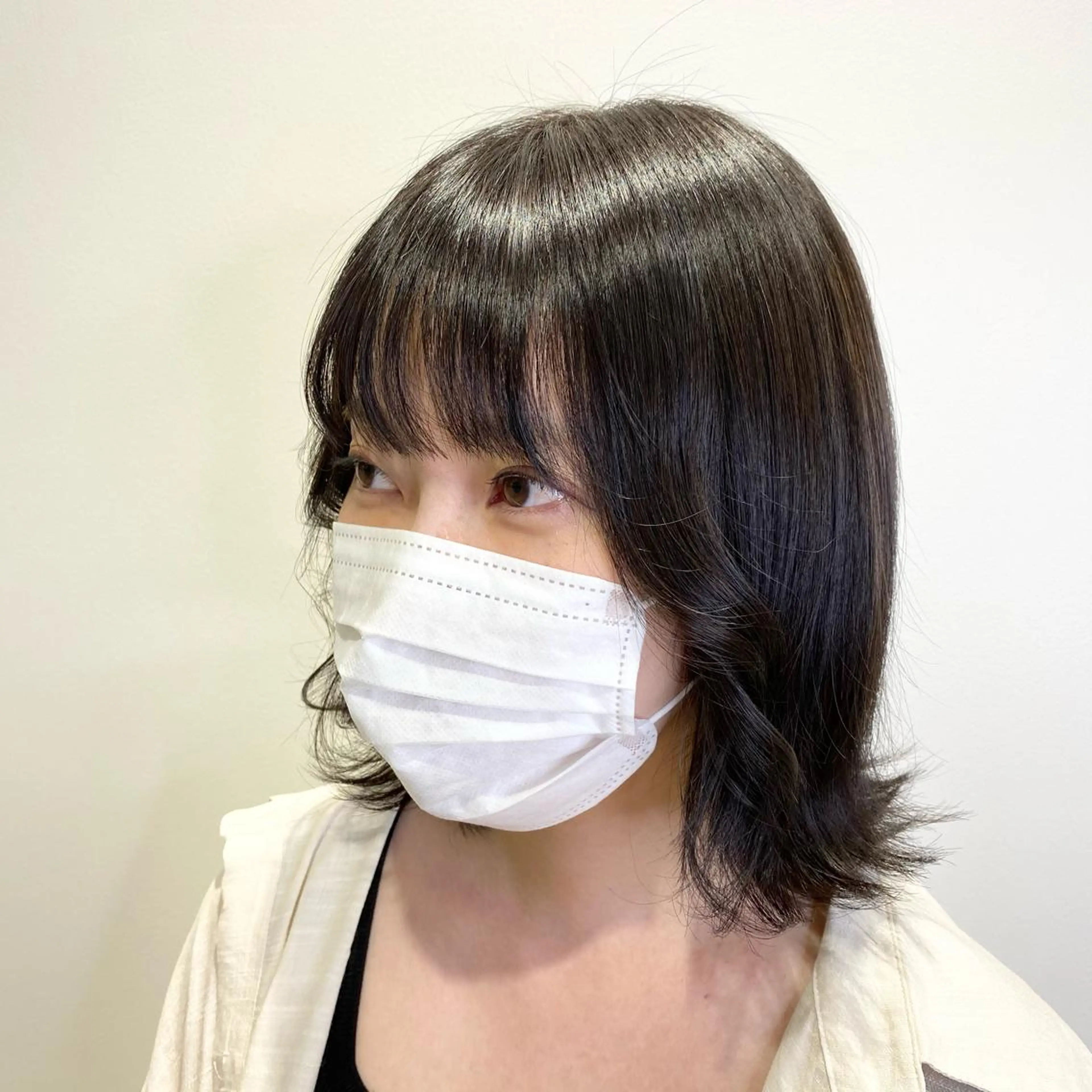 ミディアム equal銀座 黒田💚のヘアスタイル