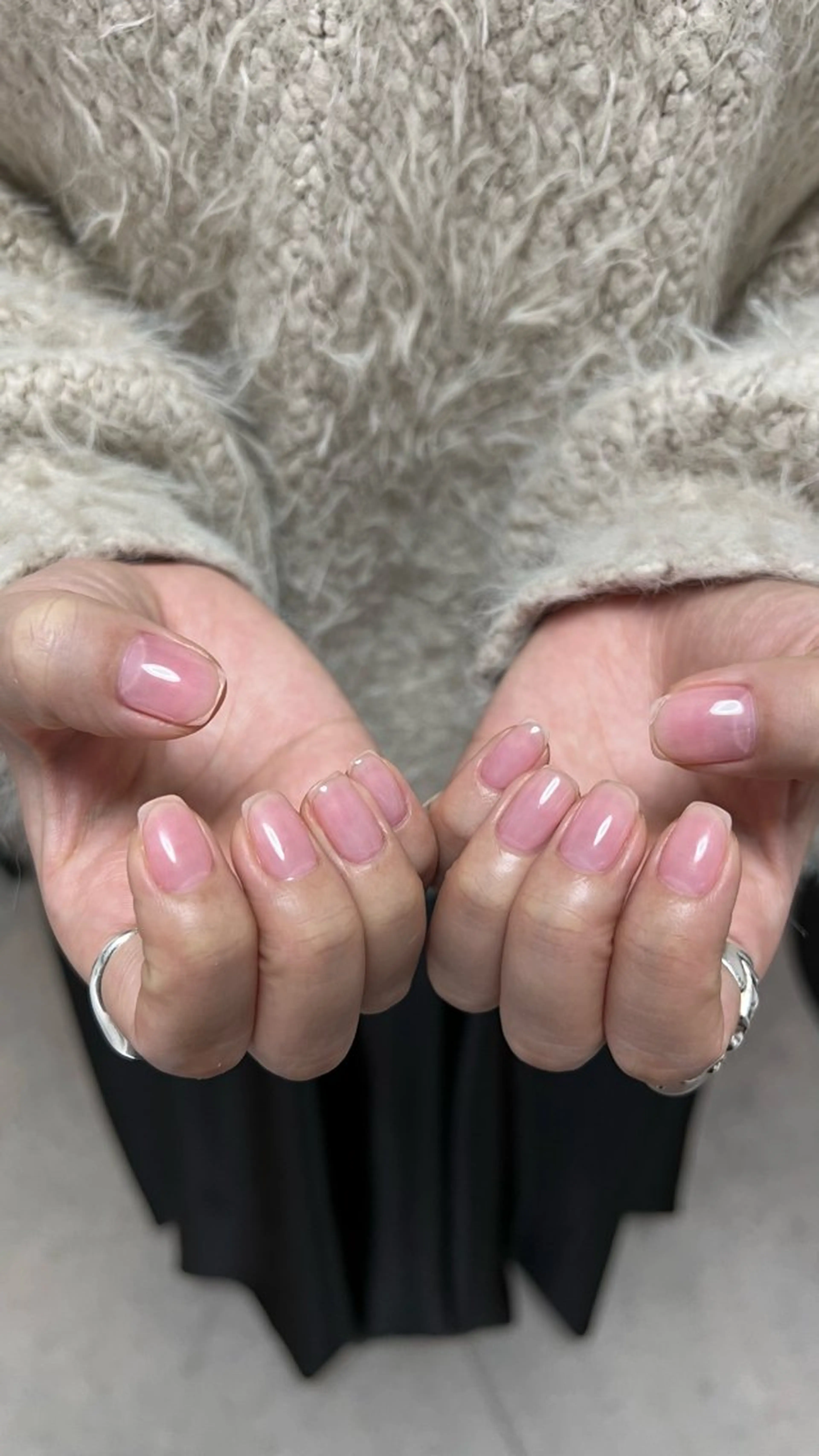 ネイル クリアネイル ハンドネイル Tiám .のネイルデザイン