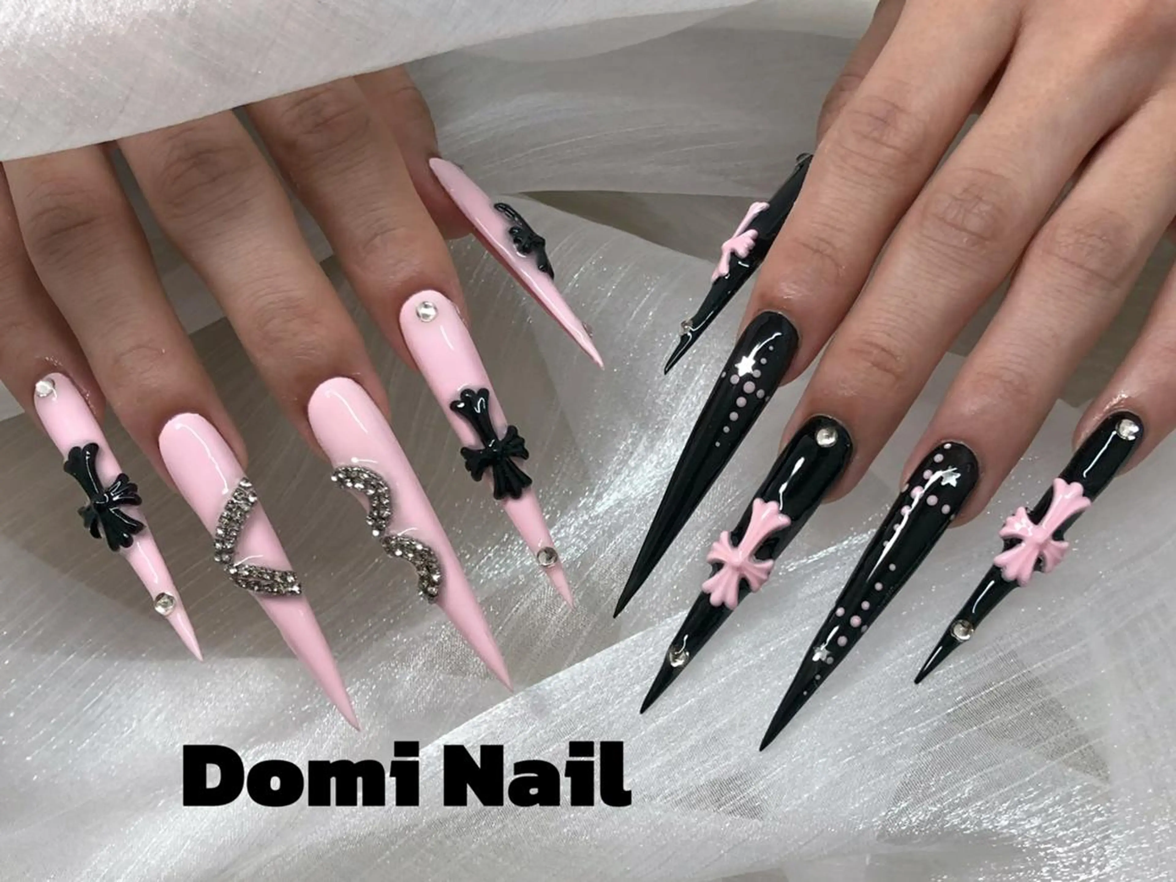 ネイル ロングネイル スーパーロングネイル ハンドネイル Domi Nail Salonのネイルデザイン