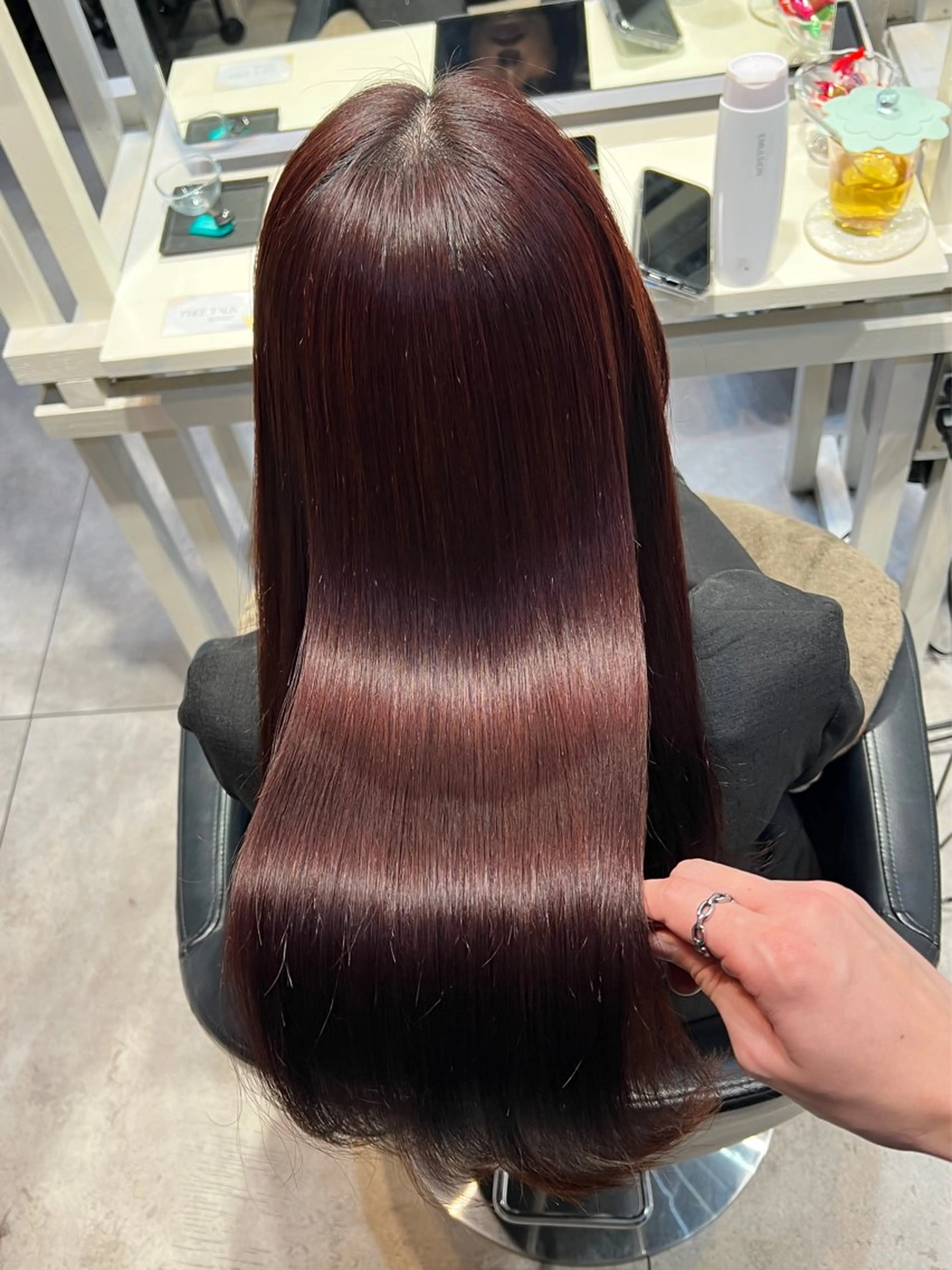 ロング カラー ヘアカラー トリートメント 恵比寿韓国レイヤー× 艶透明感カラー大場のヘアスタイル