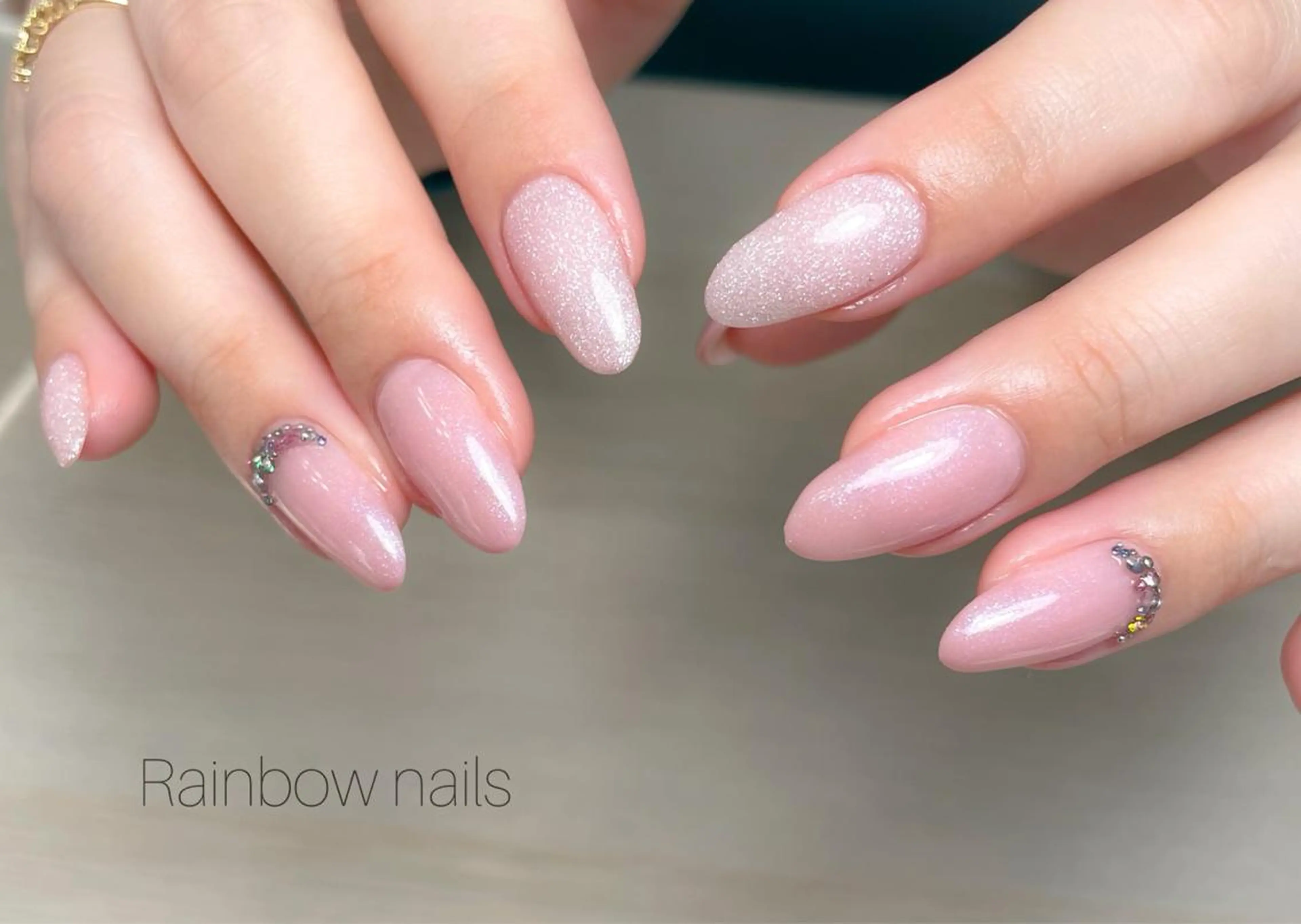 ネイル ハンドネイル Rainbow nailsくろちゃんのネイルデザイン