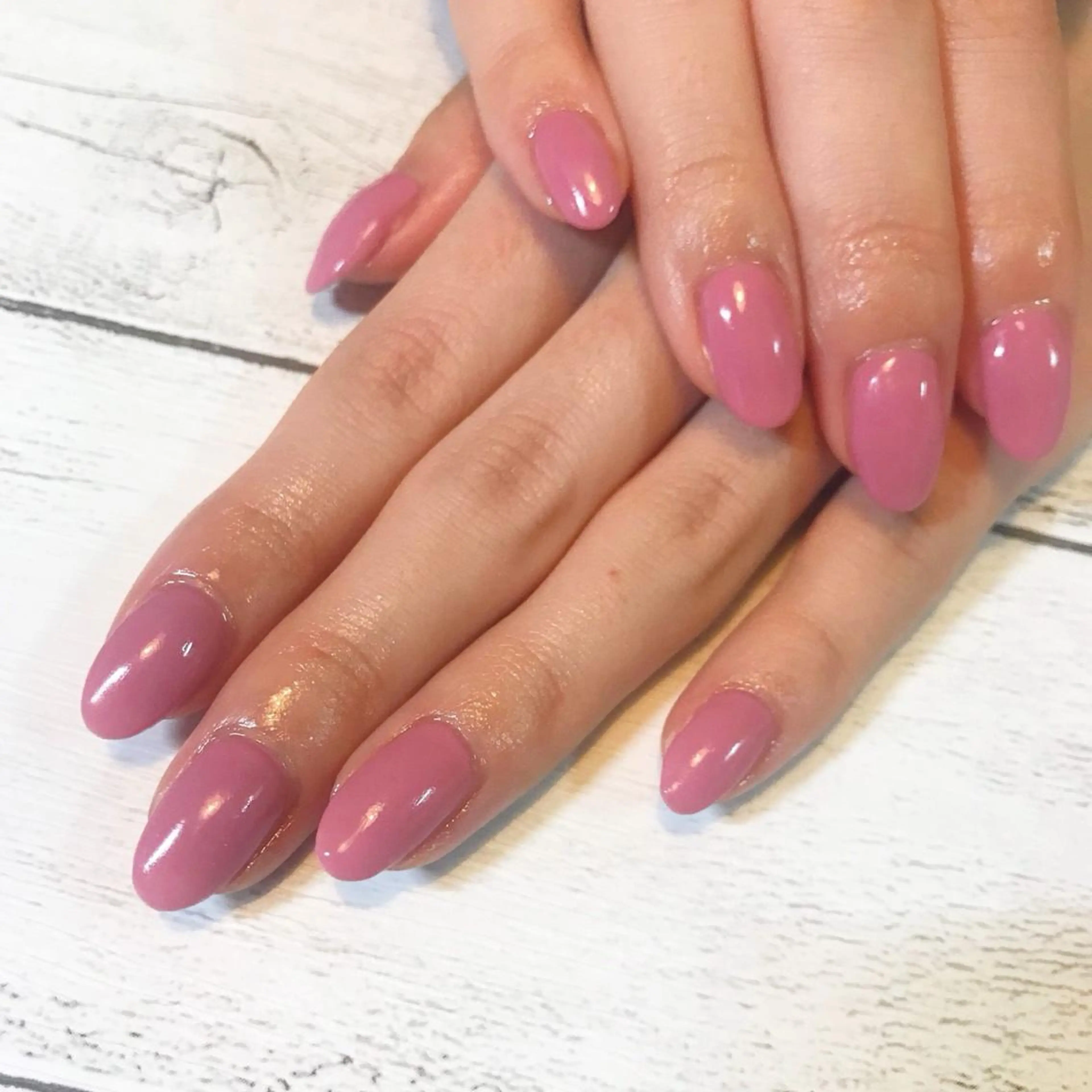 ネイル ワンカラーネイル フットネイル GéRanium Harukaのネイルデザイン