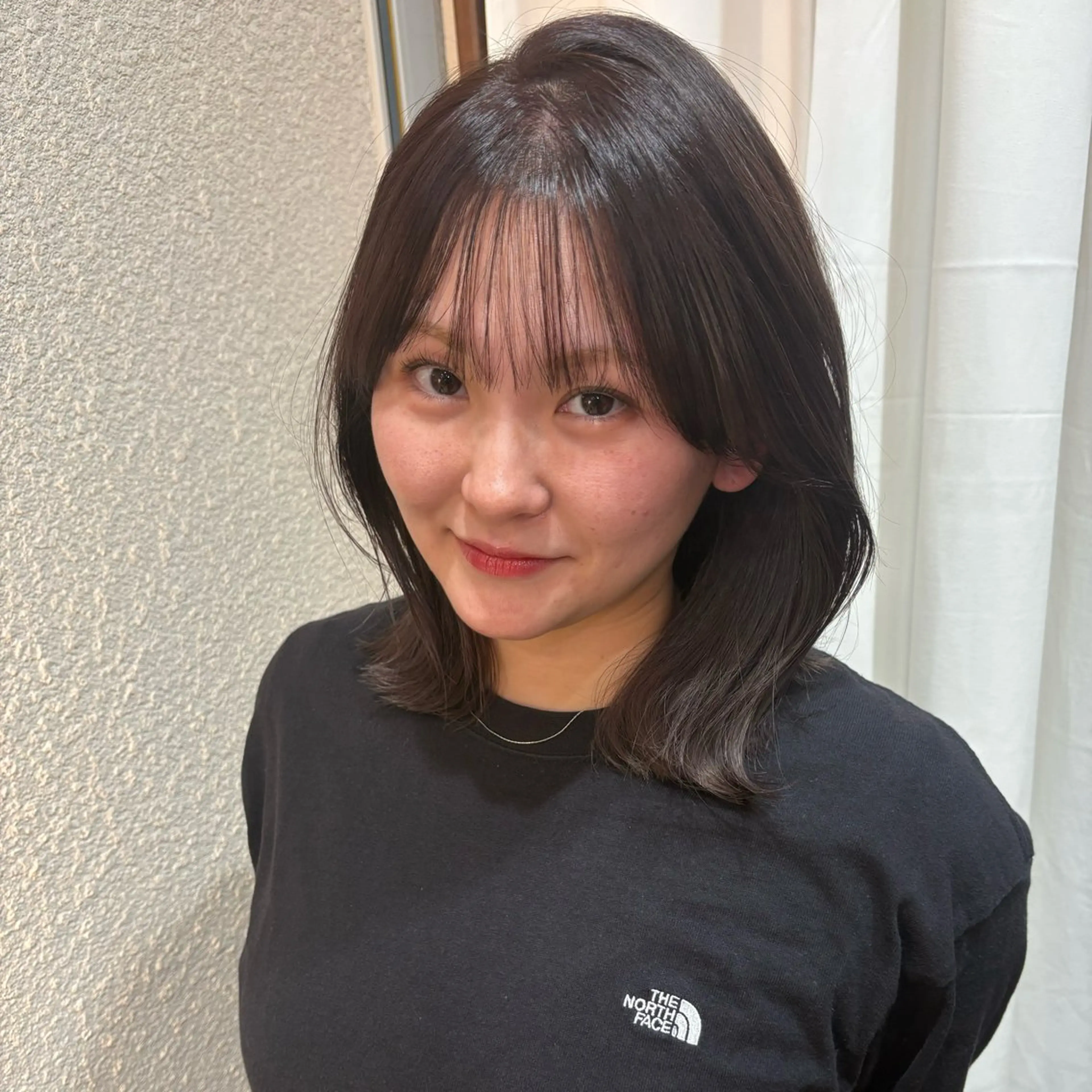 ミディアム 縮毛矯正 oggi西新所属・ゆい/ ショート/レイヤーのヘアスタイル