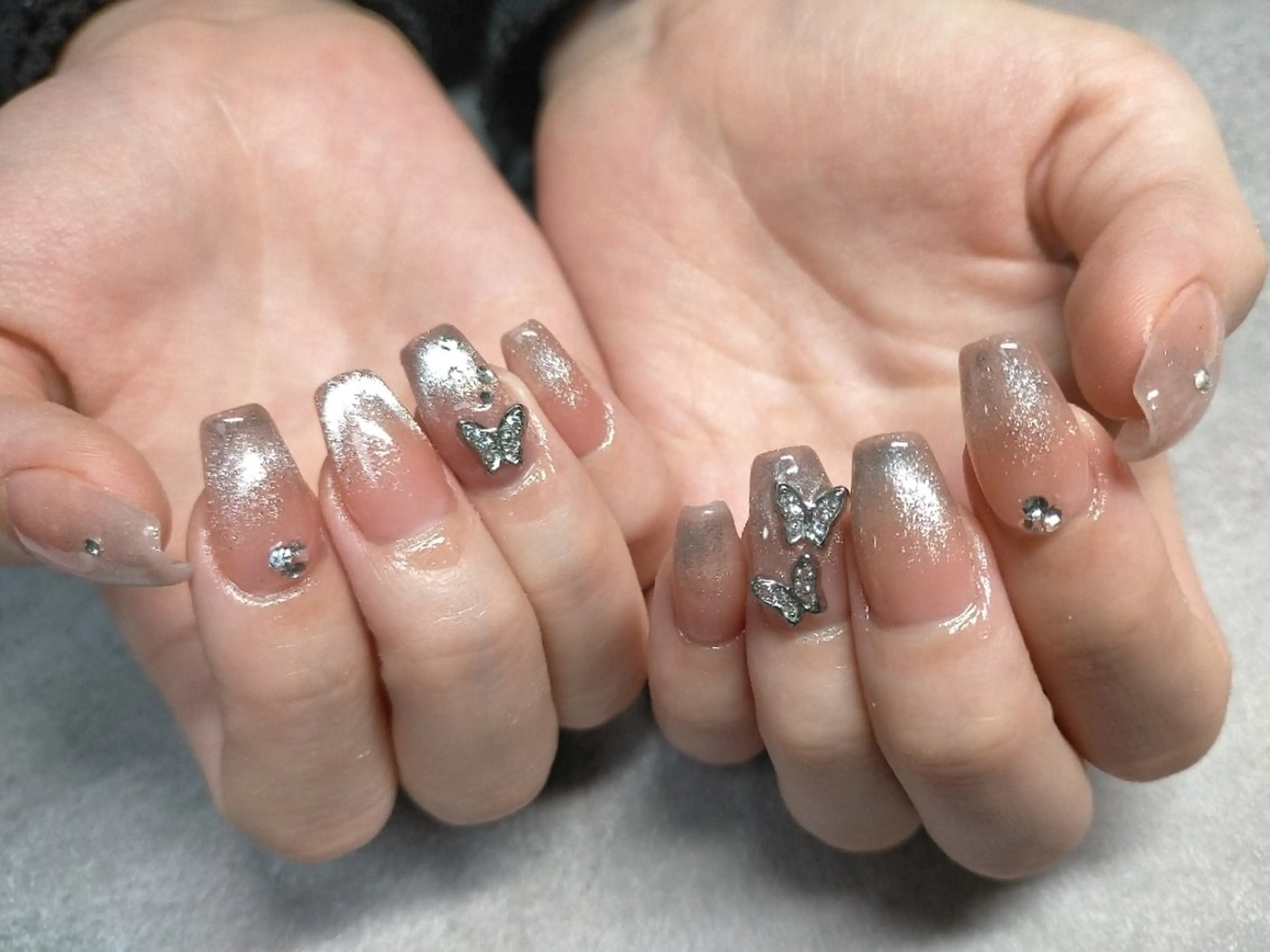 ネイル yu-a  スカルプ ネイルakiのネイルデザイン