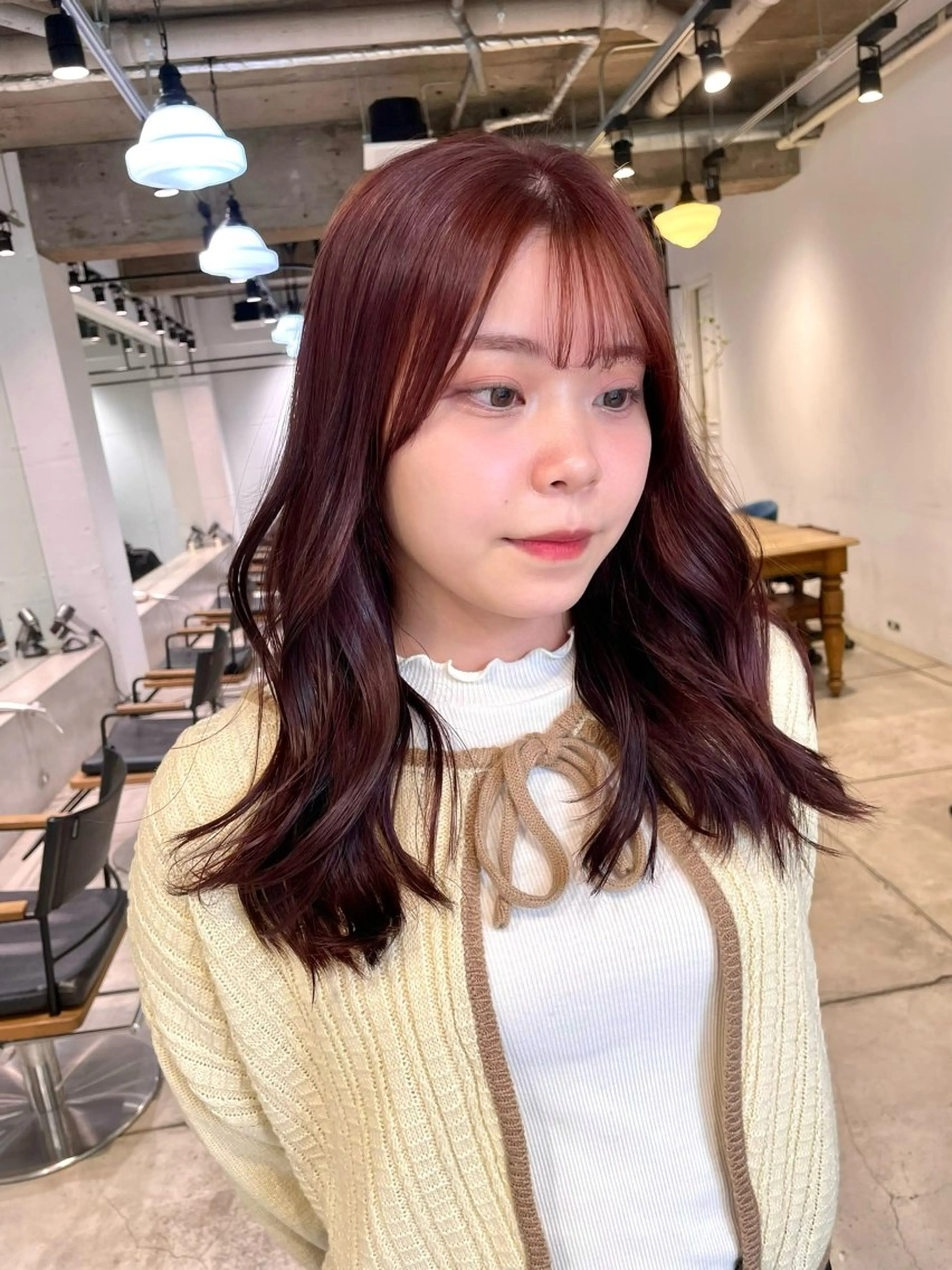 ロング ユウナ🎀レイヤー/ 暖色カラーのヘアスタイル