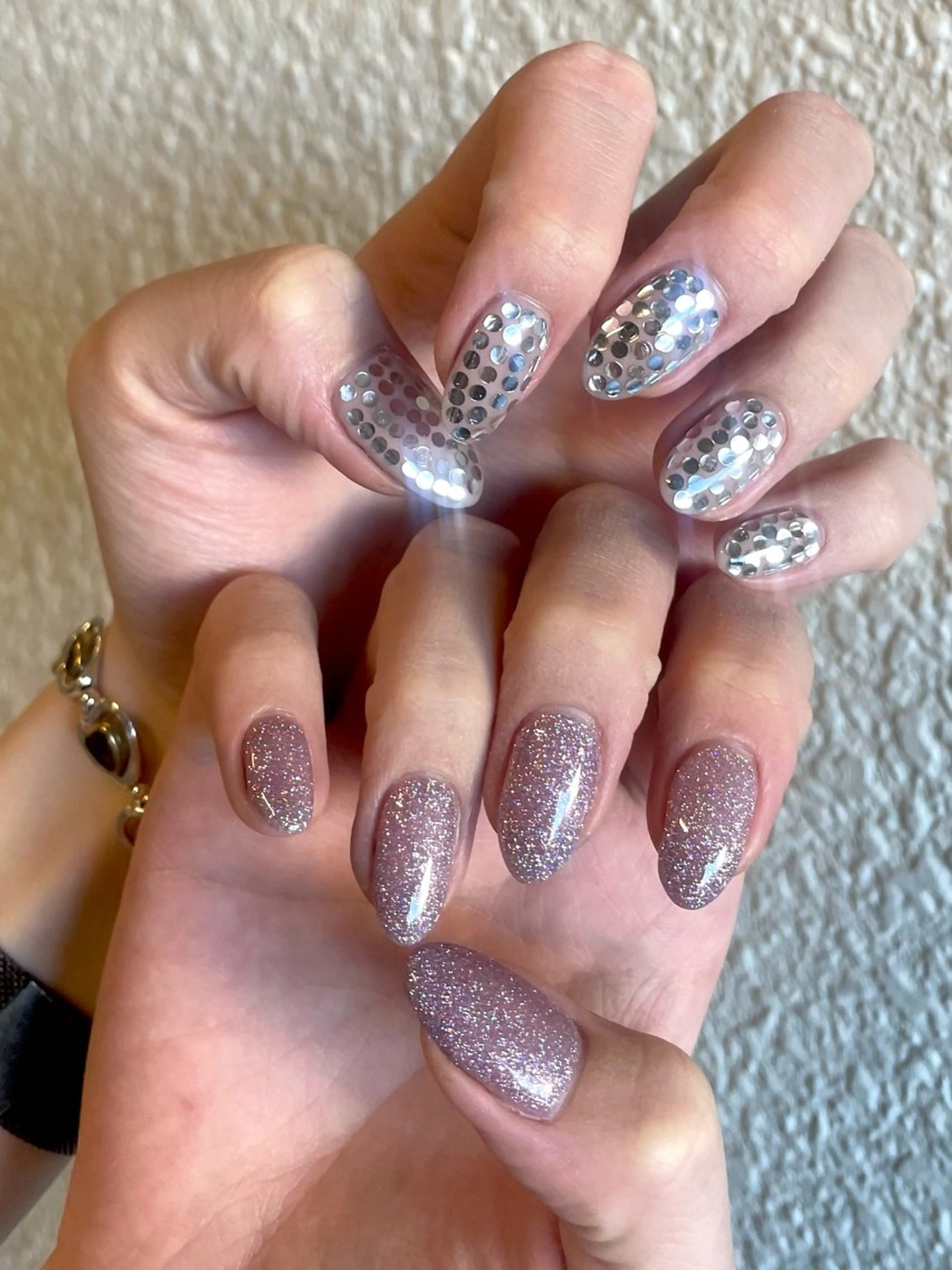 ネイル ホログラムネイル ラメ(グリッター) ハンドネイル フットネイル aime Ayanoのネイルデザイン