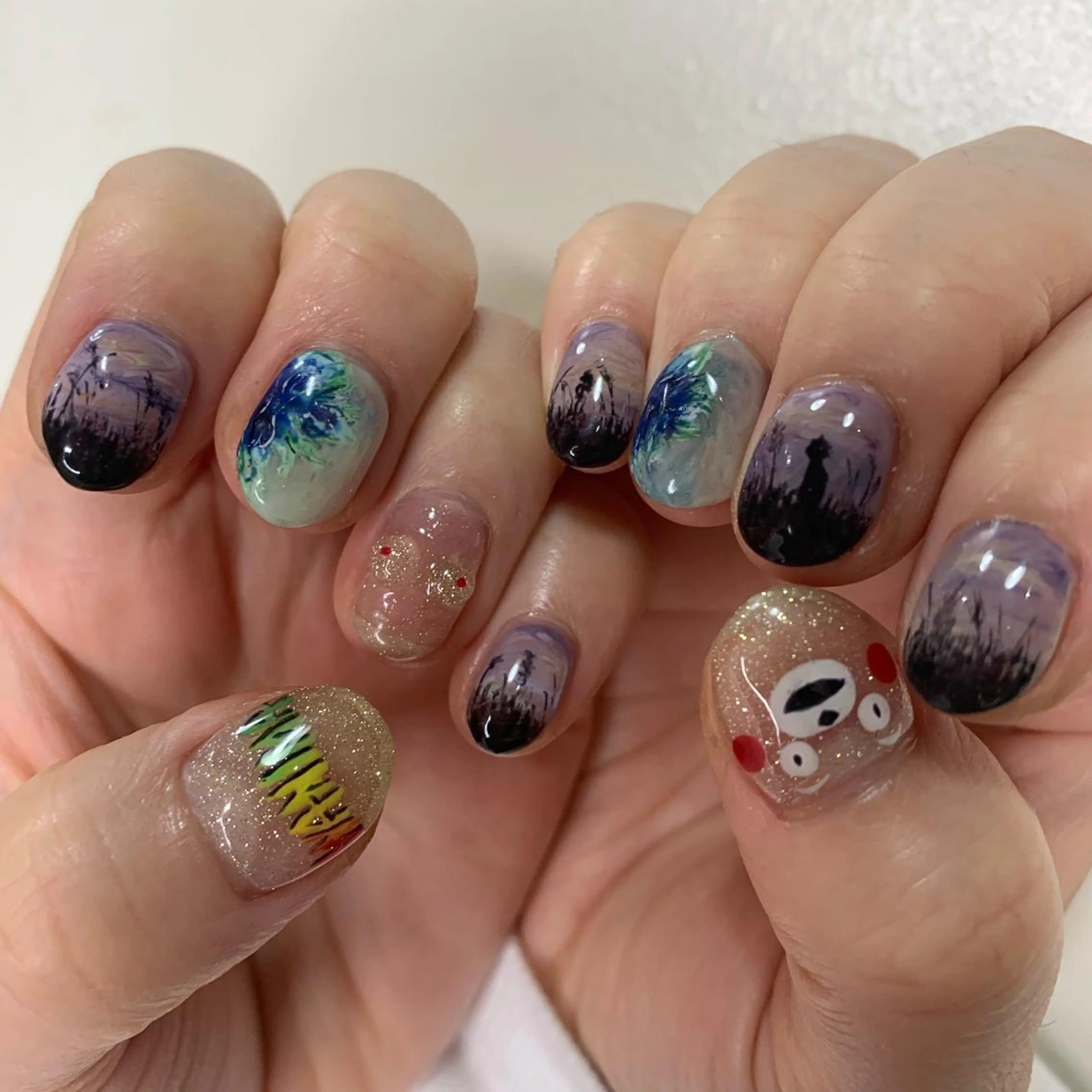 ネイル AOI✩⡱ y2kネイルのネイルデザイン