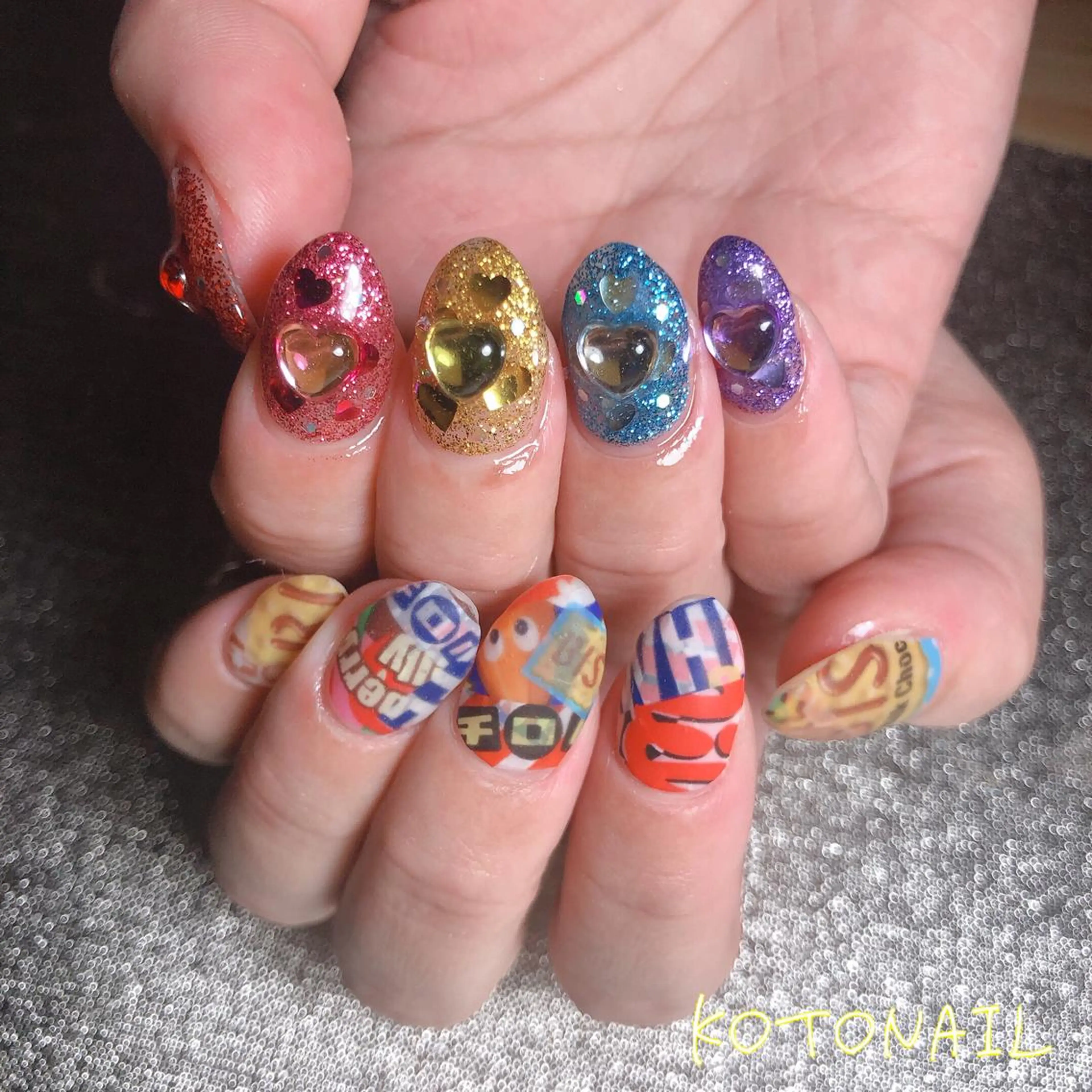 ネイル アートネイル フラッシュネイル フットネイル マグネットネイル ミラーネイル ハンドネイル koto nailのネイルデザイン