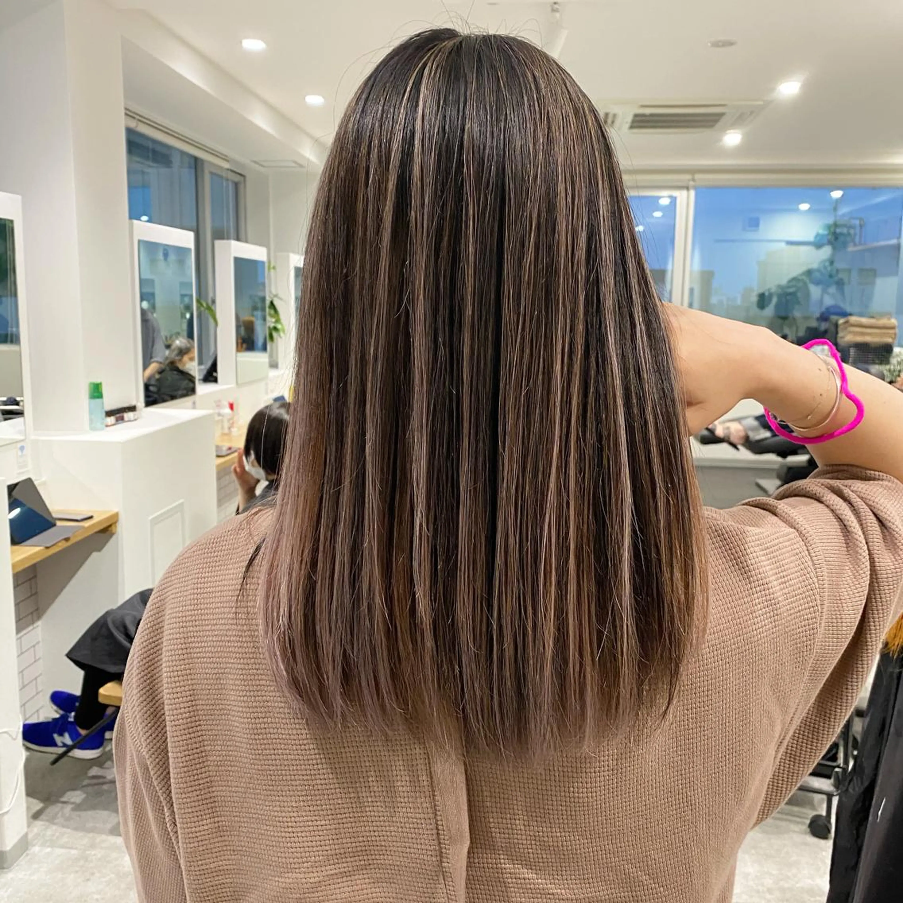 ミディアム カラー カット ヘアカラー トリートメント JILBLAN京都 ショート/ハイライトのヘアスタイル