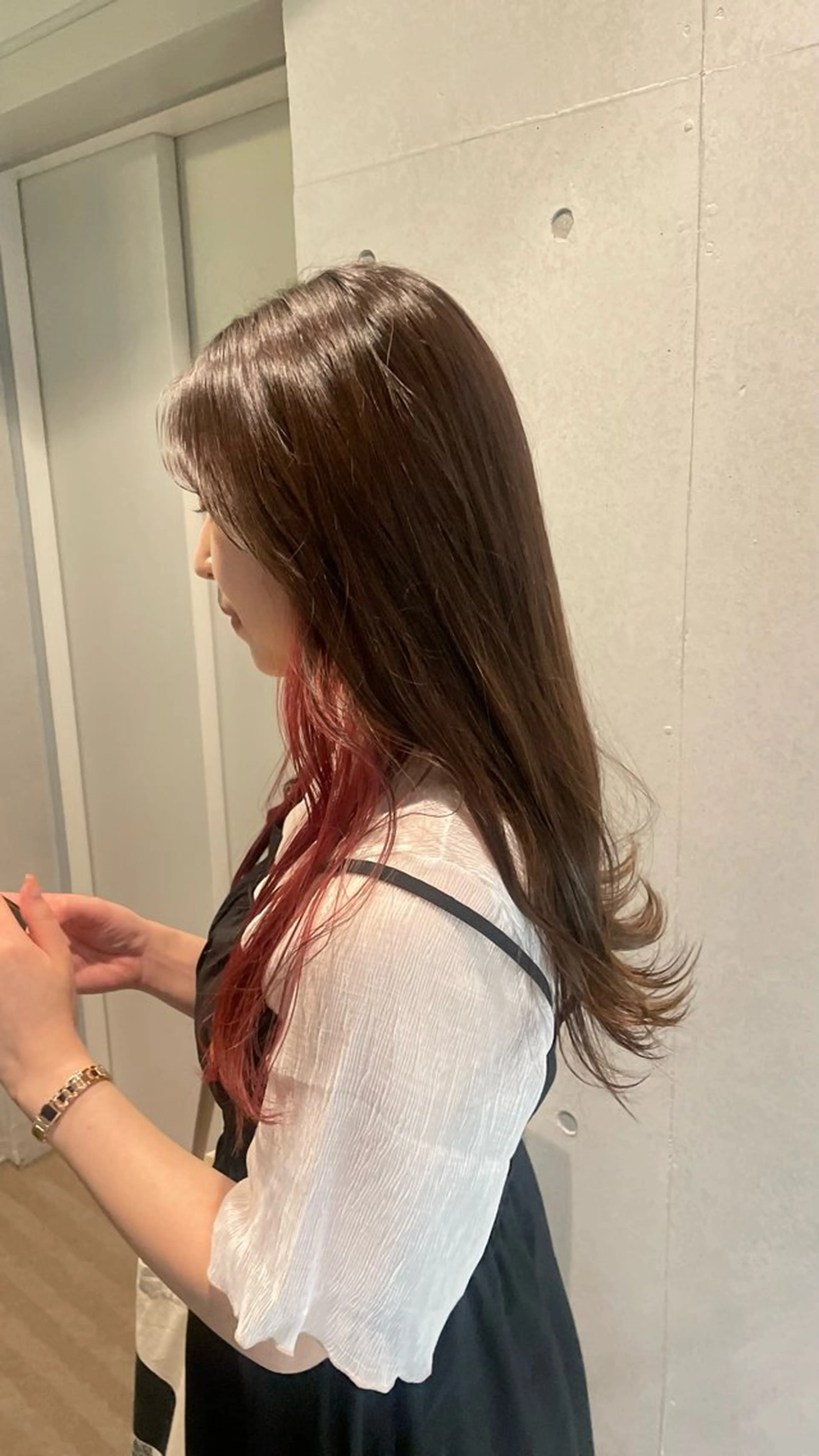 ロング カラー 抜け感ハイトーン/ ボブ/Ririnaのヘアスタイル
