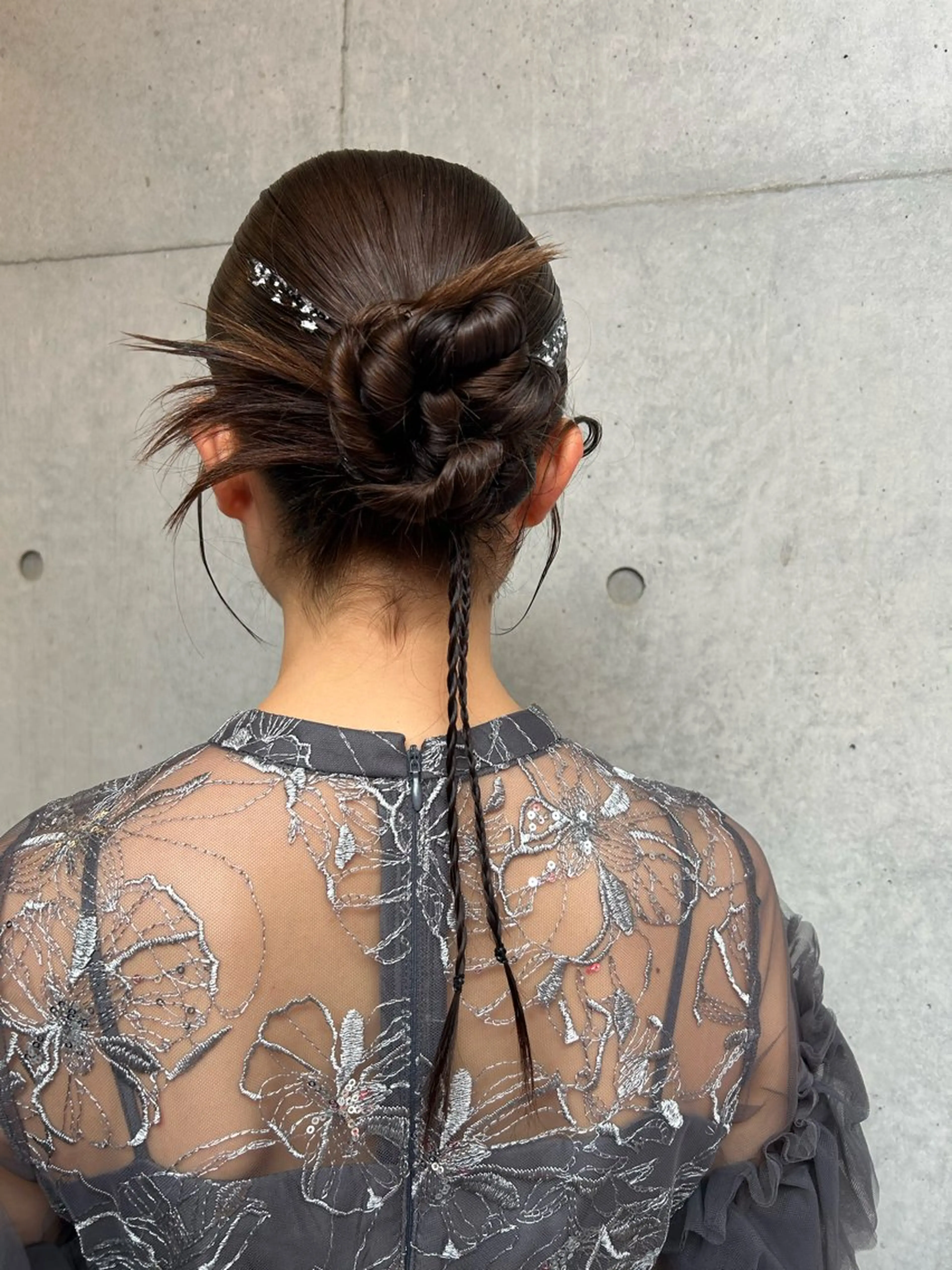 ロング ヘアアレンジ ヘアセット 勝野 麻美のヘアスタイル