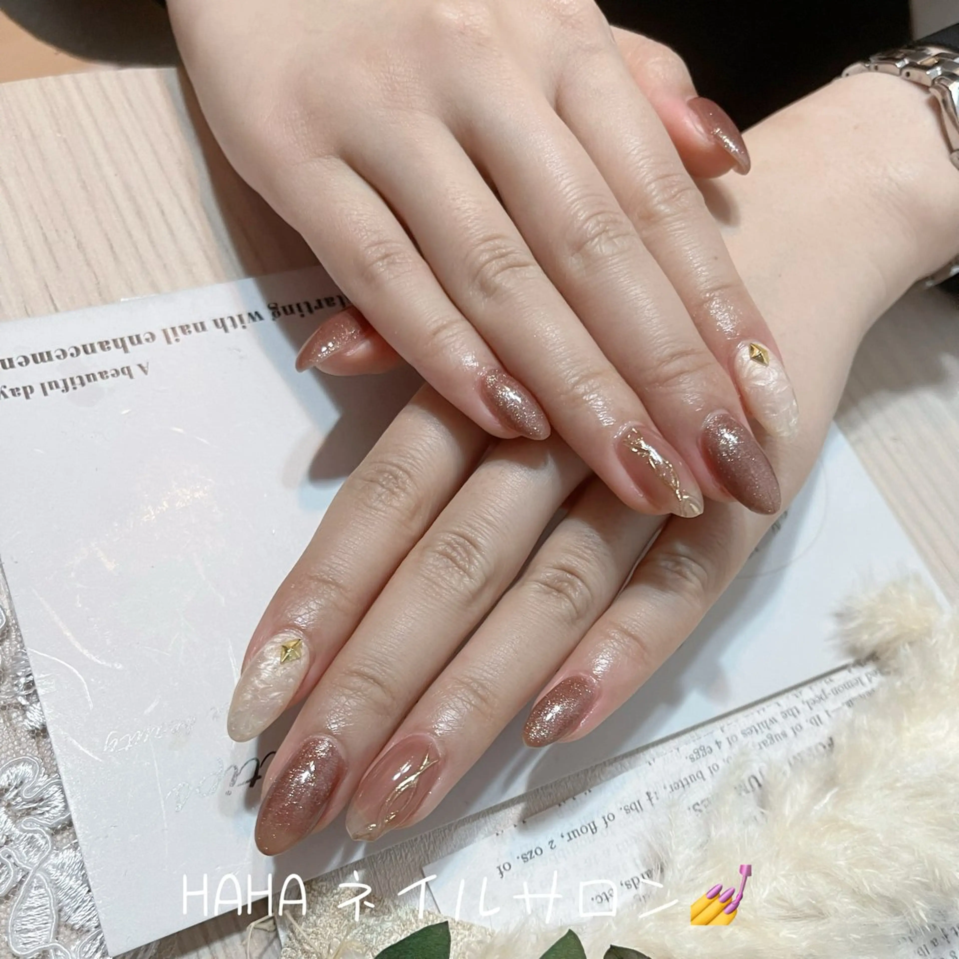 ネイル チークネイル 長さ出し フレンチネイル キラキラネイル マグネットネイル ハンドネイル SEII_NAILS SEIIのネイルデザイン