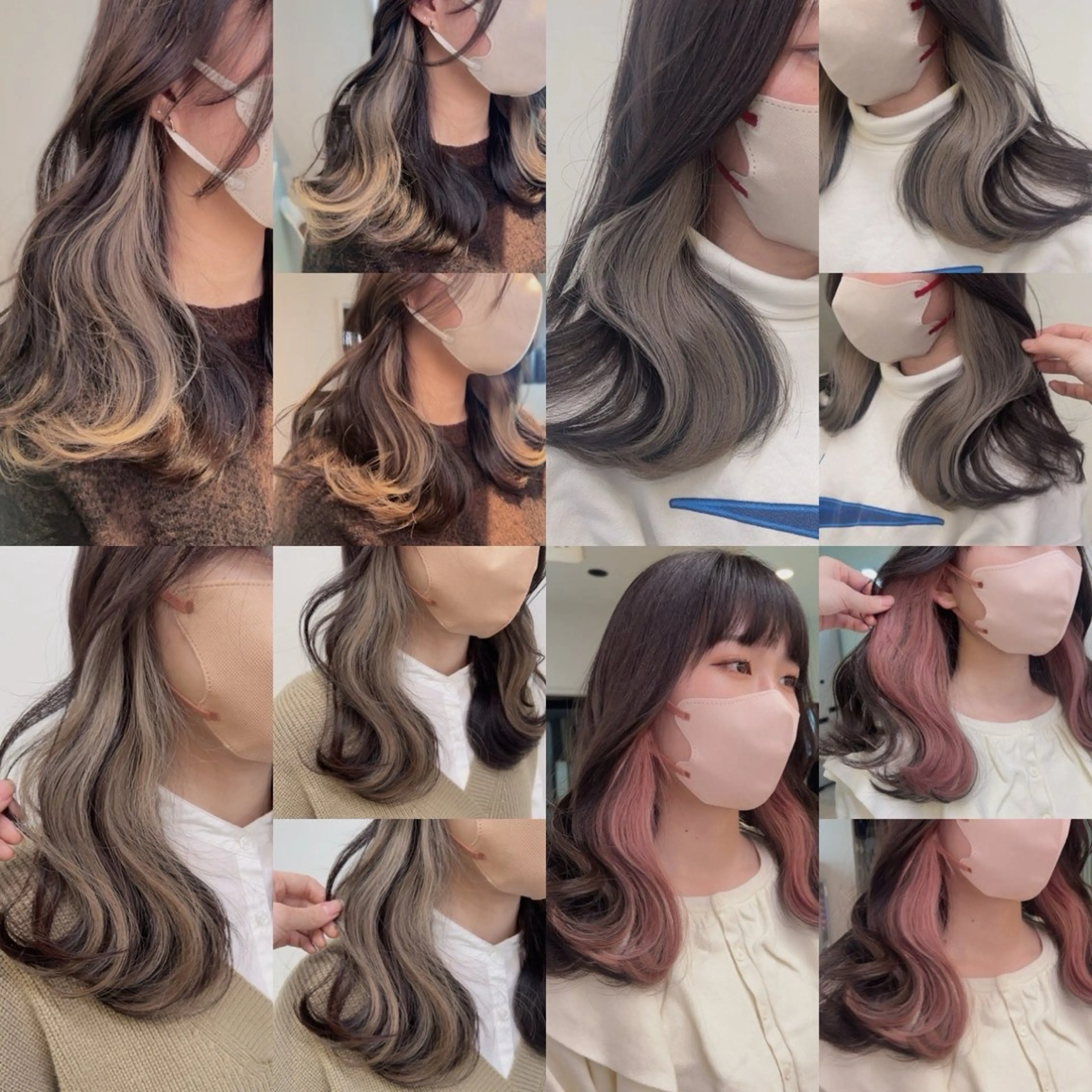 セミロング カラー ヘアカラー トリートメント ヘッドスパ ヘアセット 🥞ベージュ系カラー 【すずきりほ】🥞のヘアスタイル