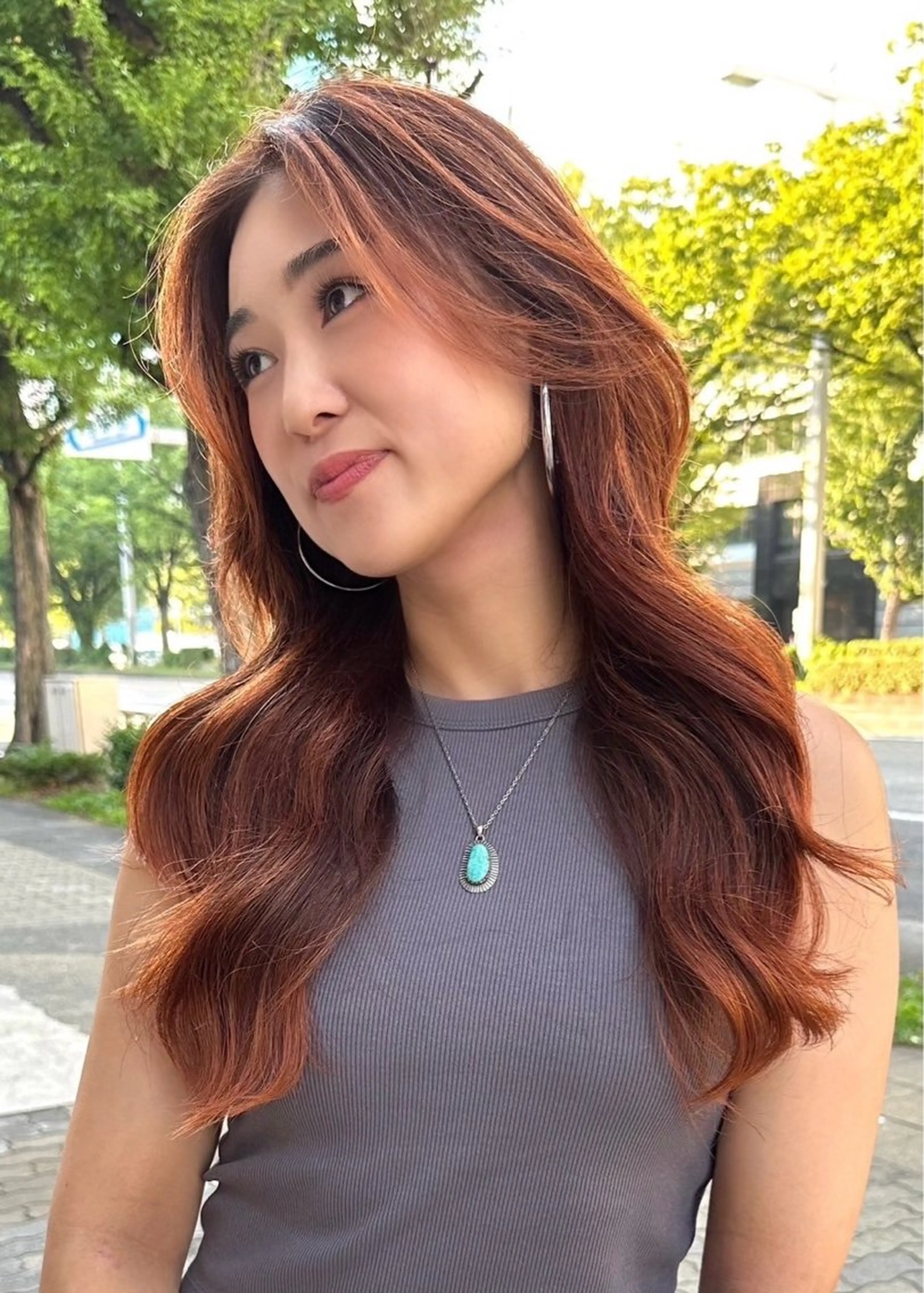 ロング ヘアカラー トリートメント 盛れるカットカラー DEAN豊橋店のヘアスタイル