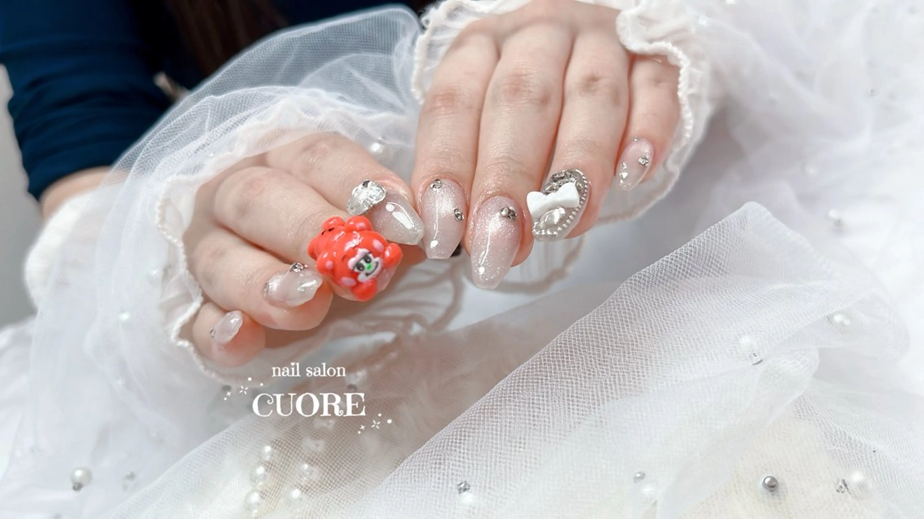 ネイル マグネットネイル ワンホンネイル nail salon CUOREのネイルデザイン