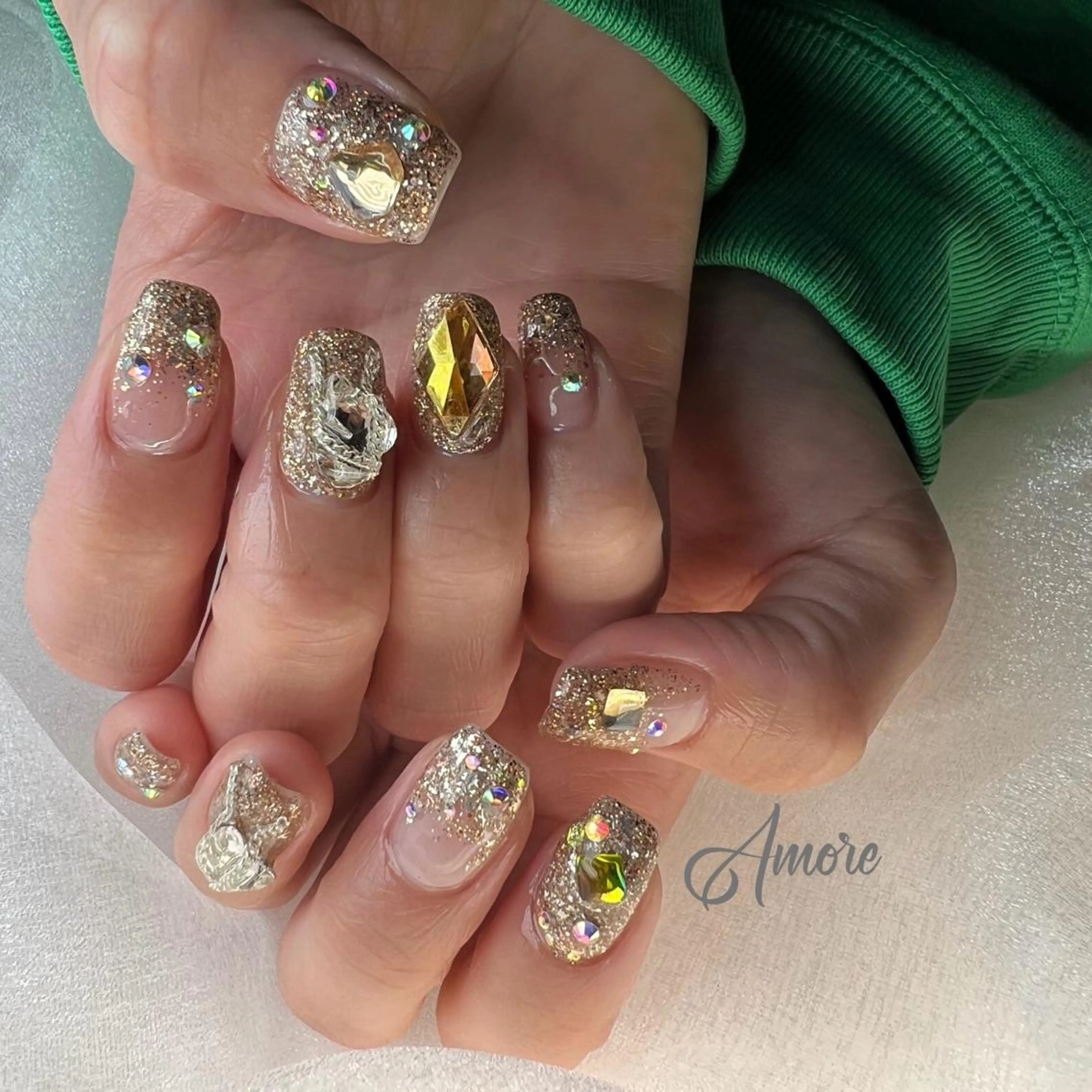 ネイル ジェルネイル 韓国ネイル ミラーネイル オフィスネイル パラジェル You kyehwaのネイルデザイン