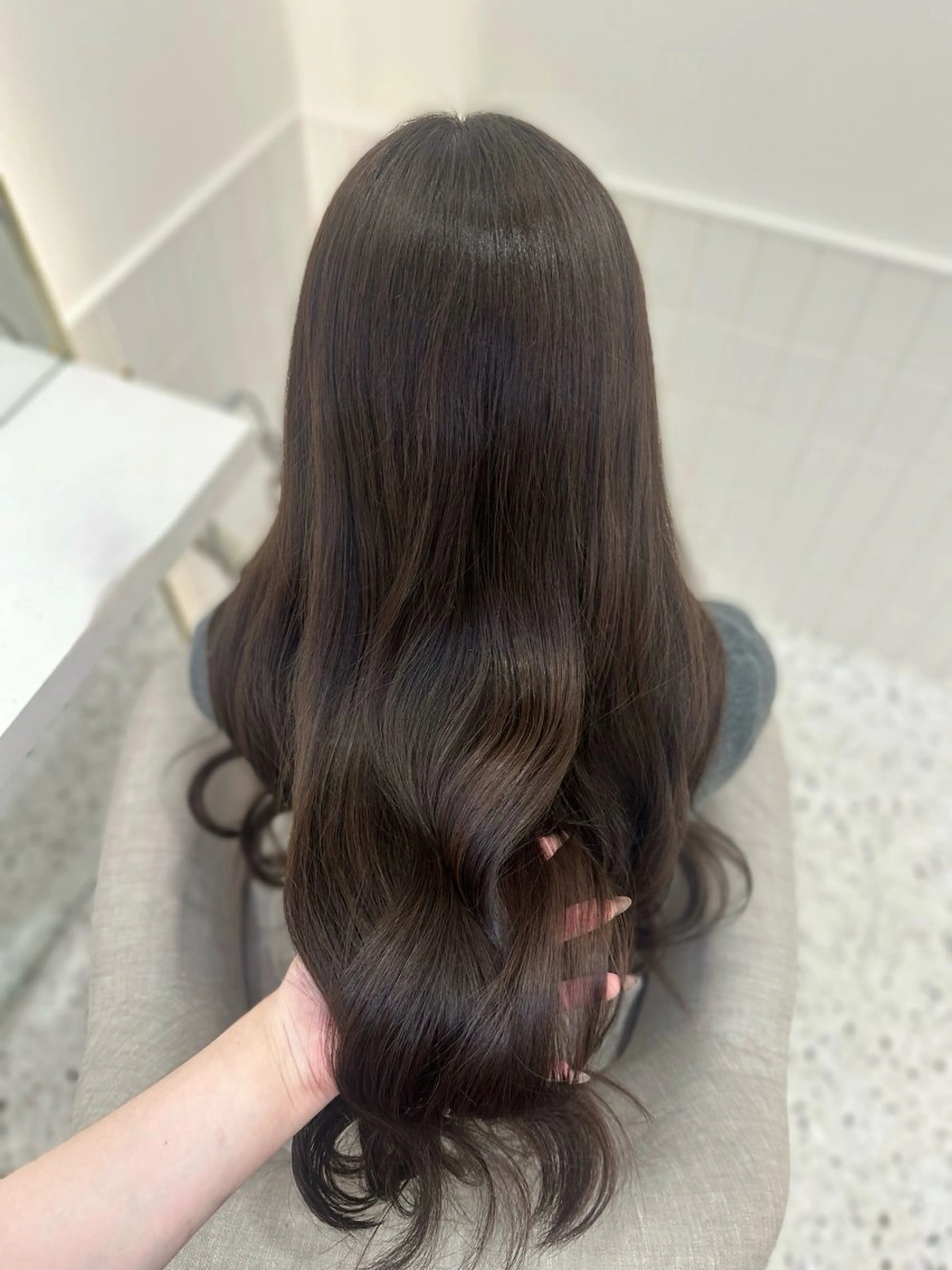 ロング カラー ヘアカラー 🎀ちゃんりお🎀 /ブリーチなしカラーのヘアスタイル