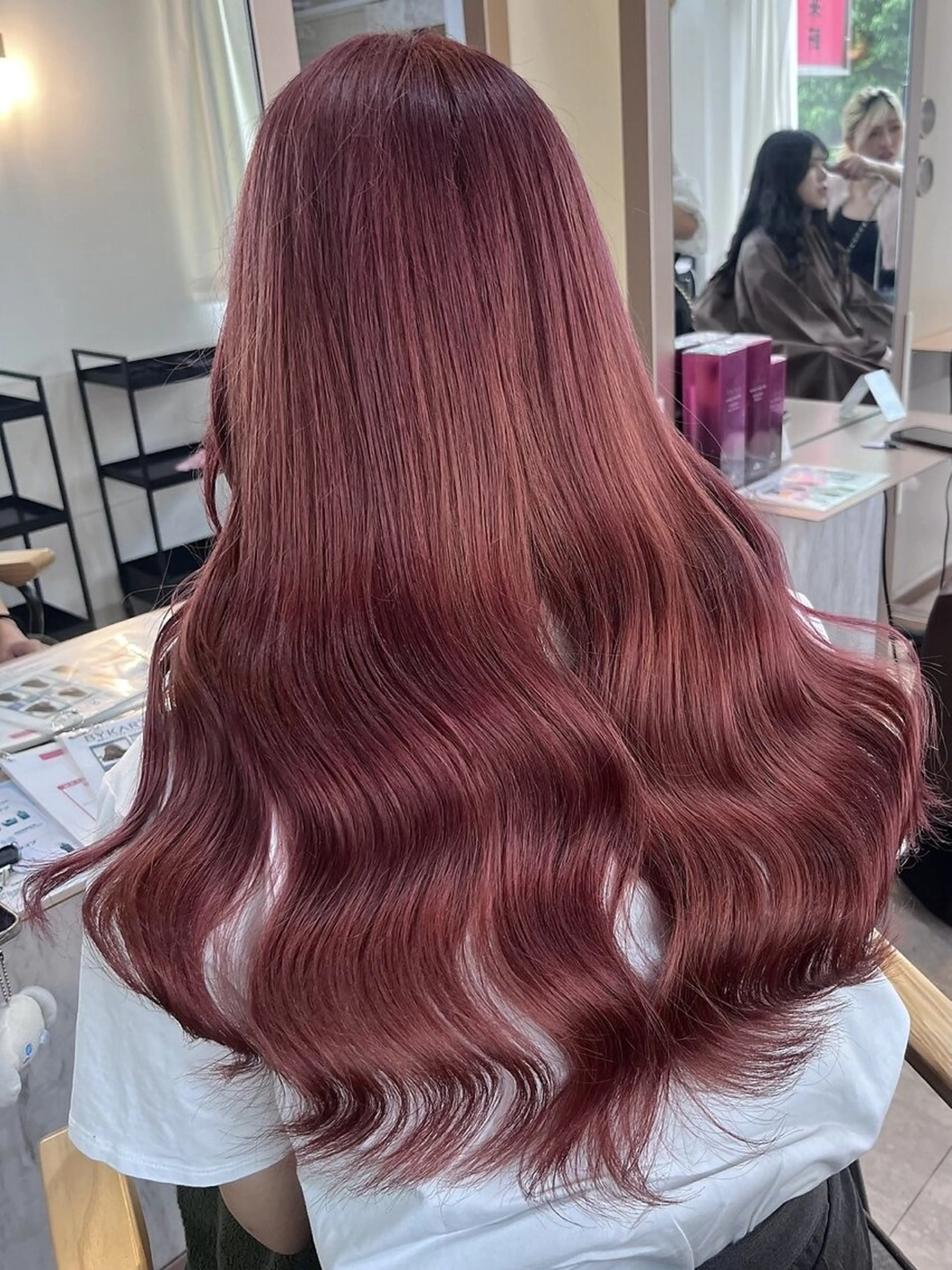 ケアブリーチ付き💎ダメージ3分の1カット✨️ブリーチカラー＆高保湿Tr付き🫧️ご新規様限定価格✨艶々暖色カラーの写真