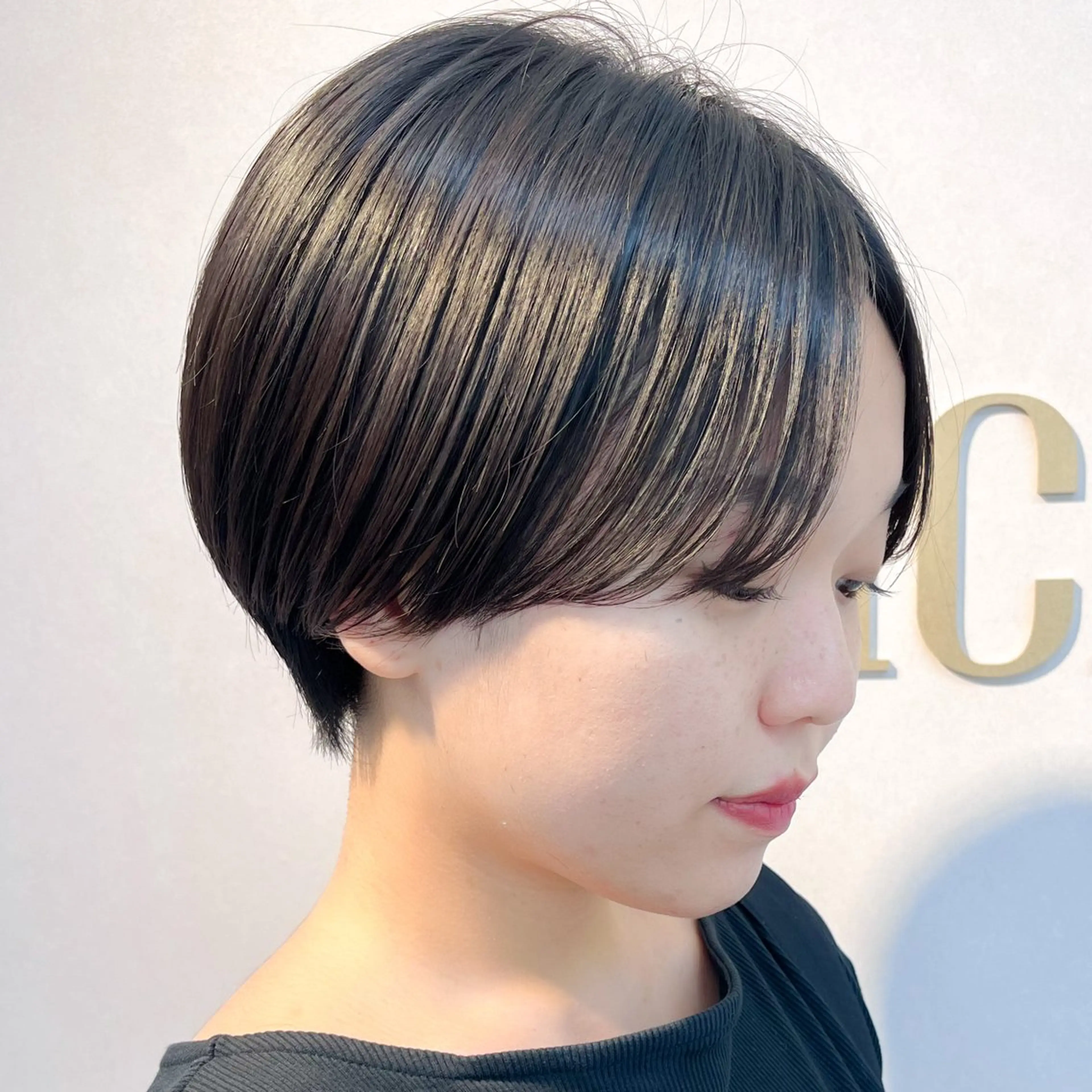 ショート カラー ハイライトカラー くびれヘア ハイライト ショートヘア ショートヘア特化 似合せが得意🤩のヘアスタイル
