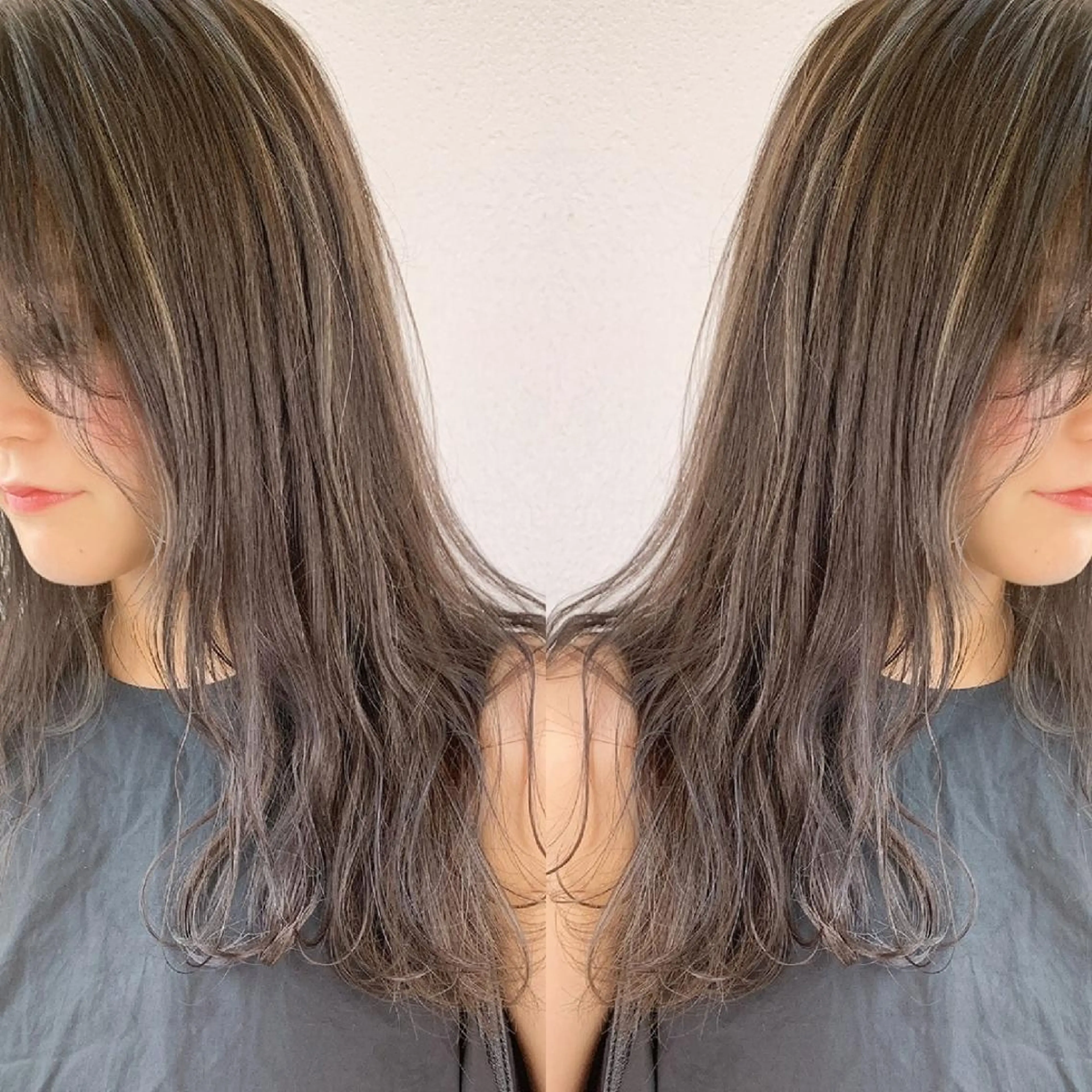 セミロング カラー ヘアアレンジ 竹内啓太 ボブのヘアスタイル