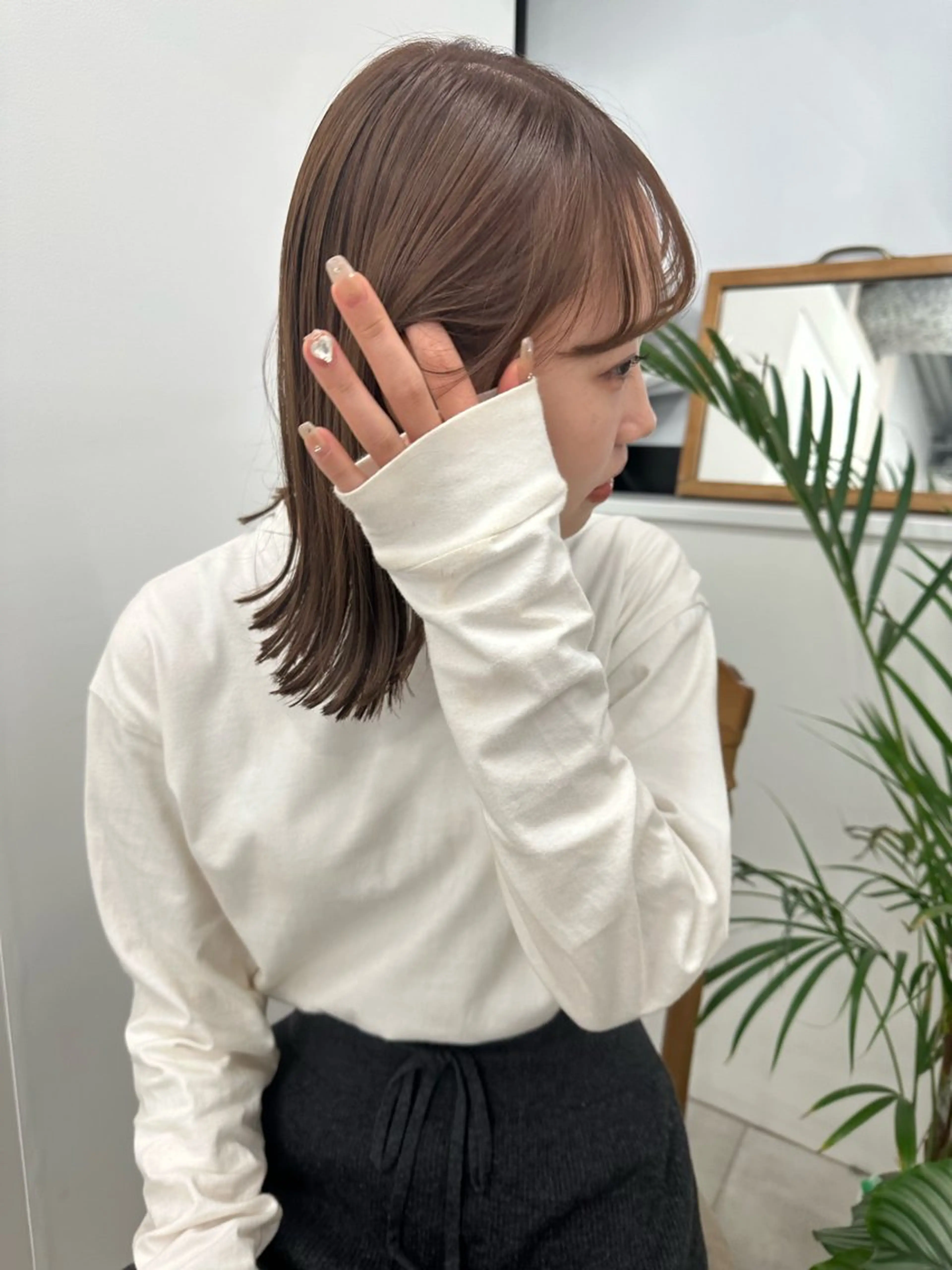 セミロング カラー キッズ オトナヘア🌸 harukaのヘアスタイル