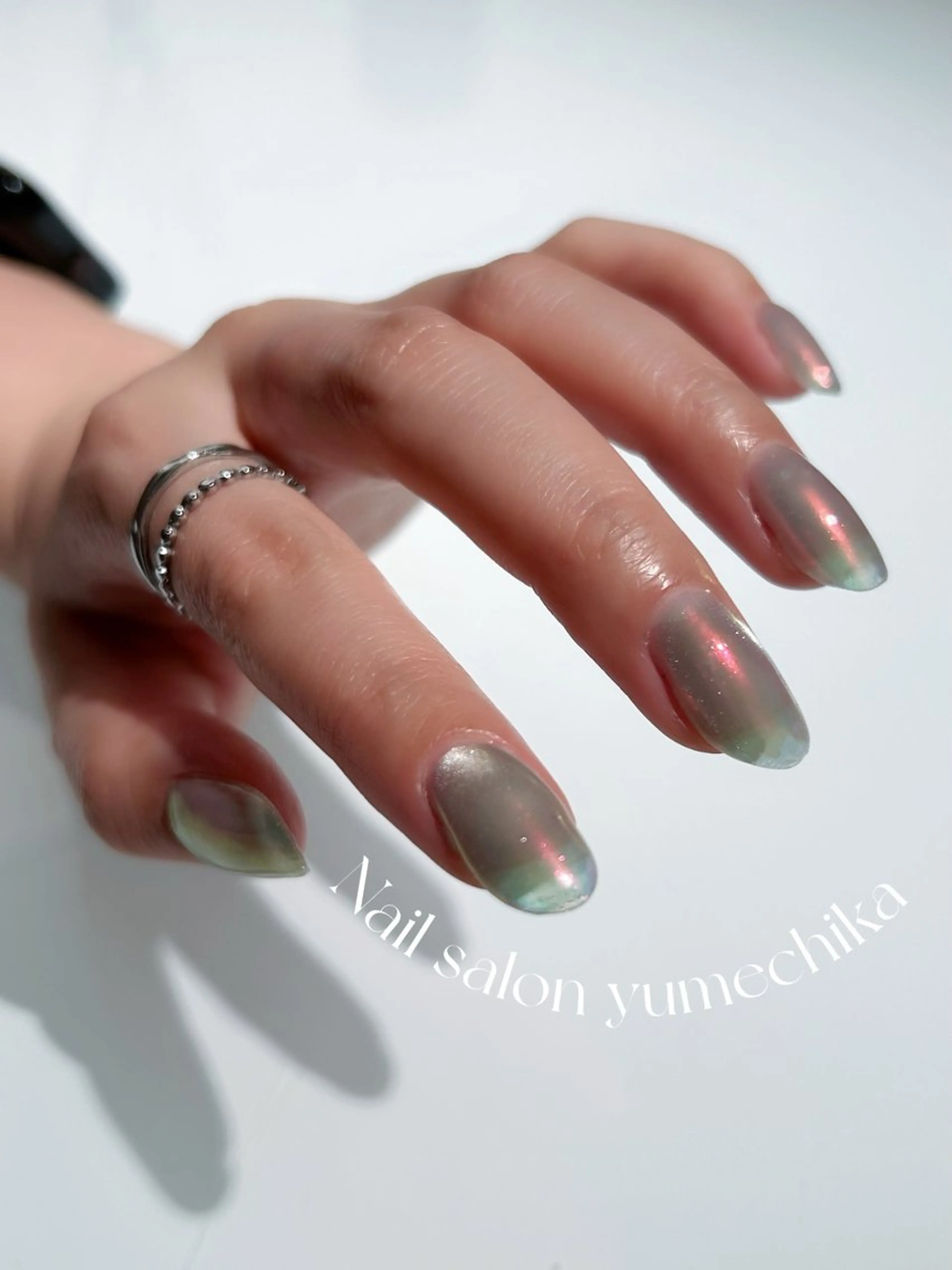 ネイル マグネットネイル ミラーネイル Nail salon Yumechikaのネイルデザイン