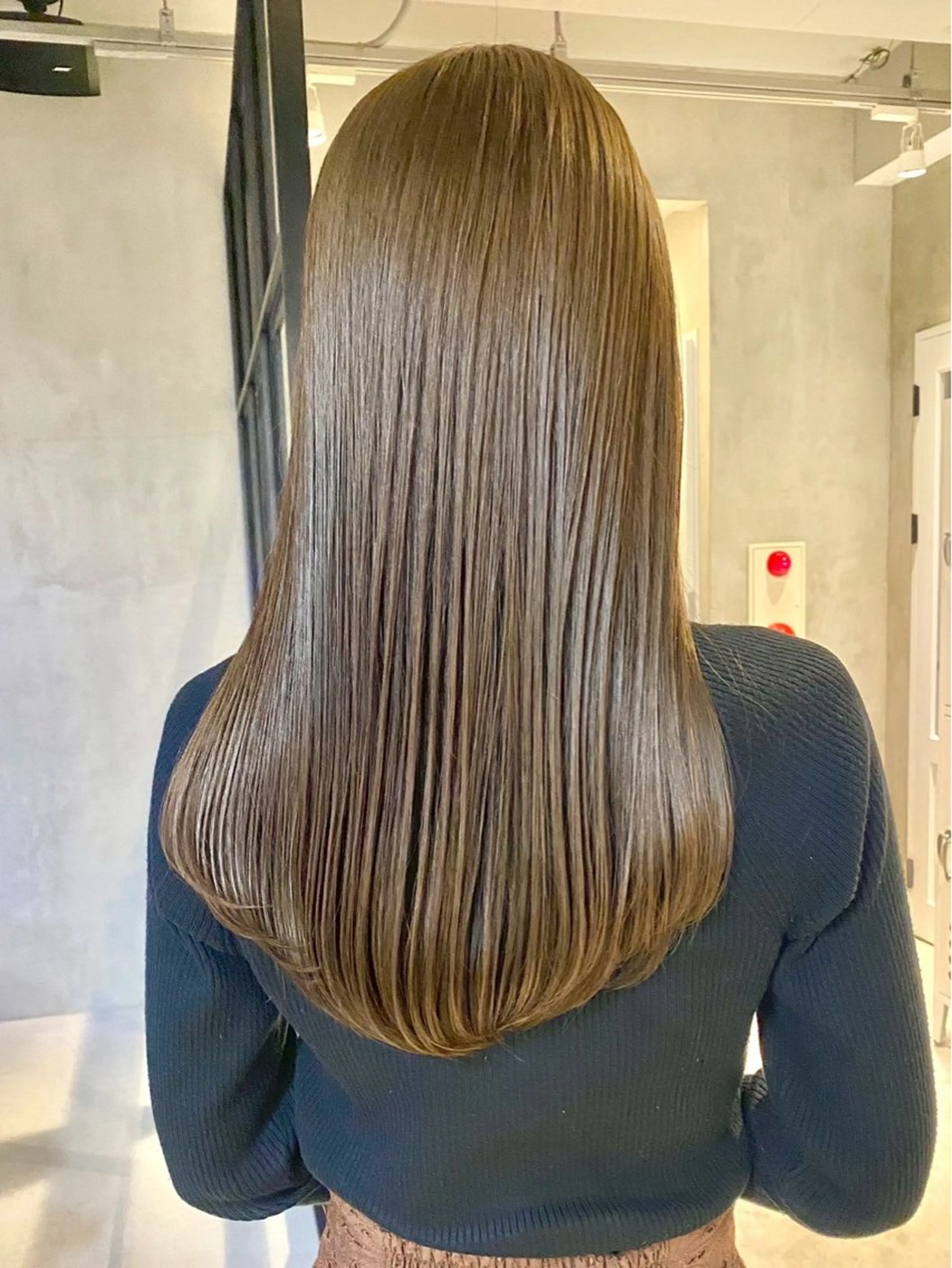 ロング 縮毛矯正 トリートメント 高橋一平 モデル様募集中のヘアスタイル