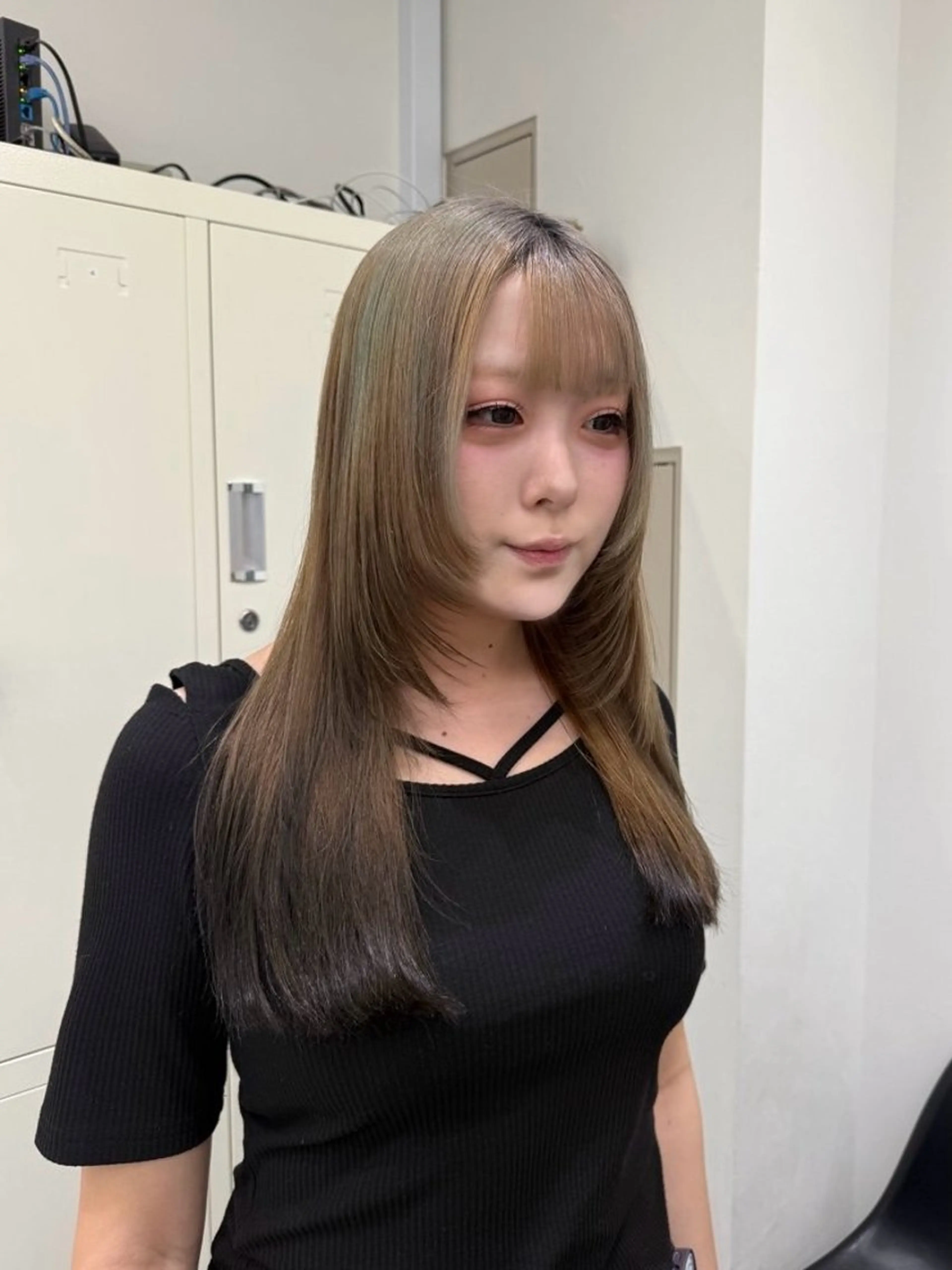 ロング カット カット¥1100 / 𝙍𝙪𝙣𝙖⟡.のヘアスタイル